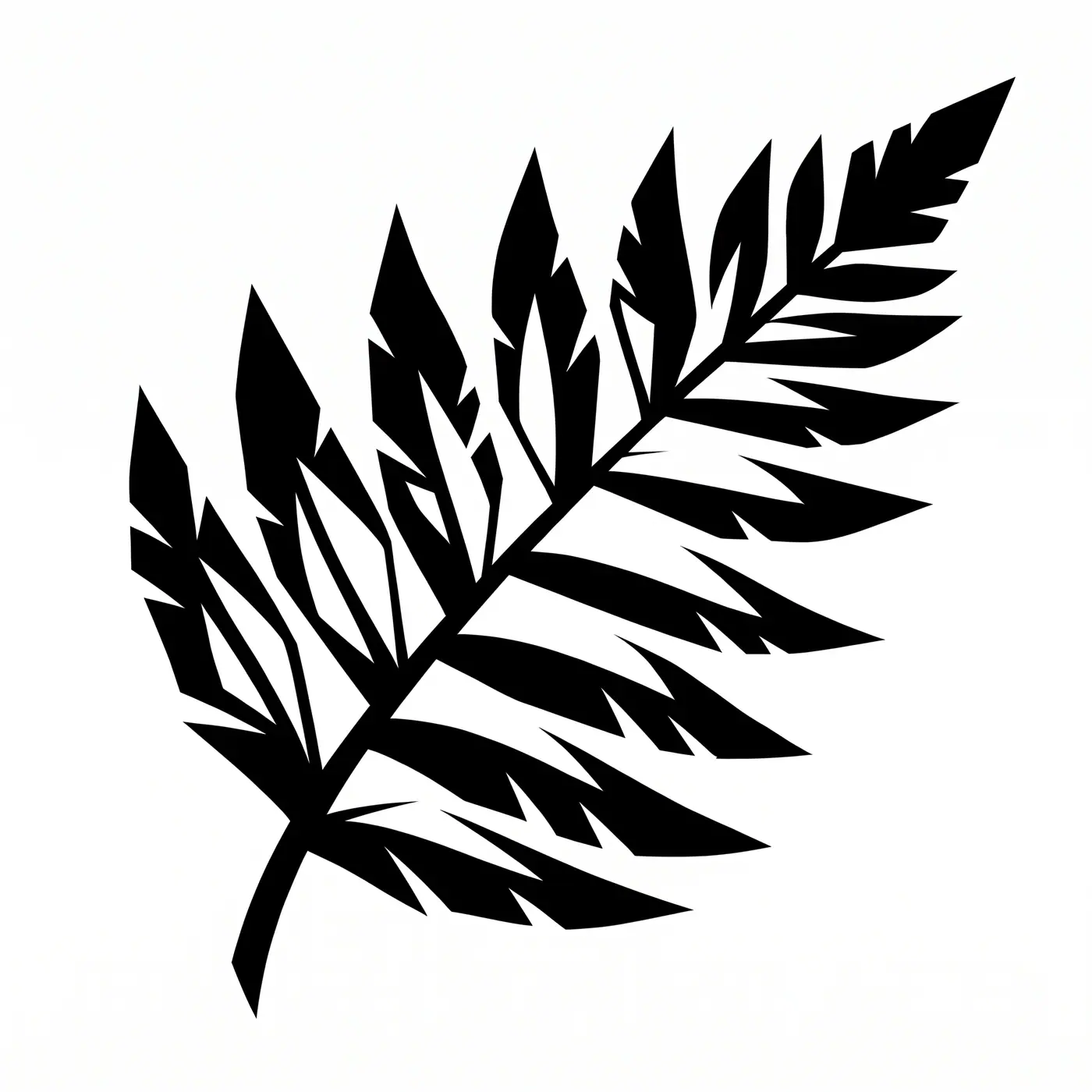 Blackwork Fern Frond