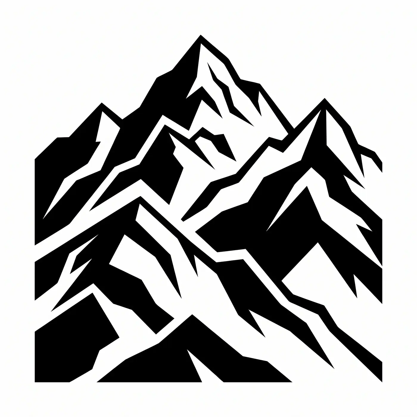 Blackwork Mountain Range