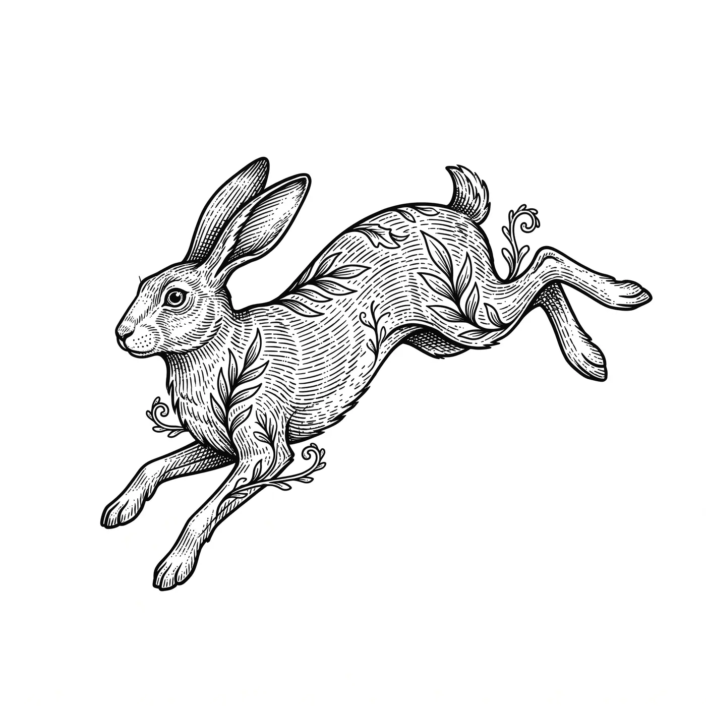 Botanical Leaping Hare