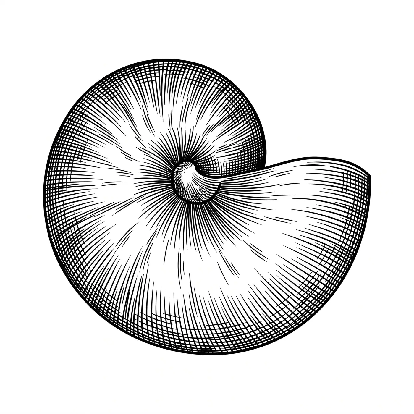 Botanical Nautilus Shell