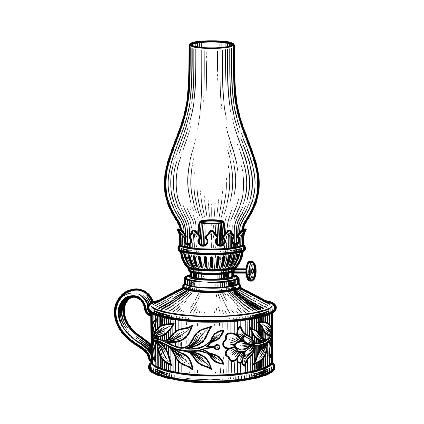 Botanical Oil Lamp