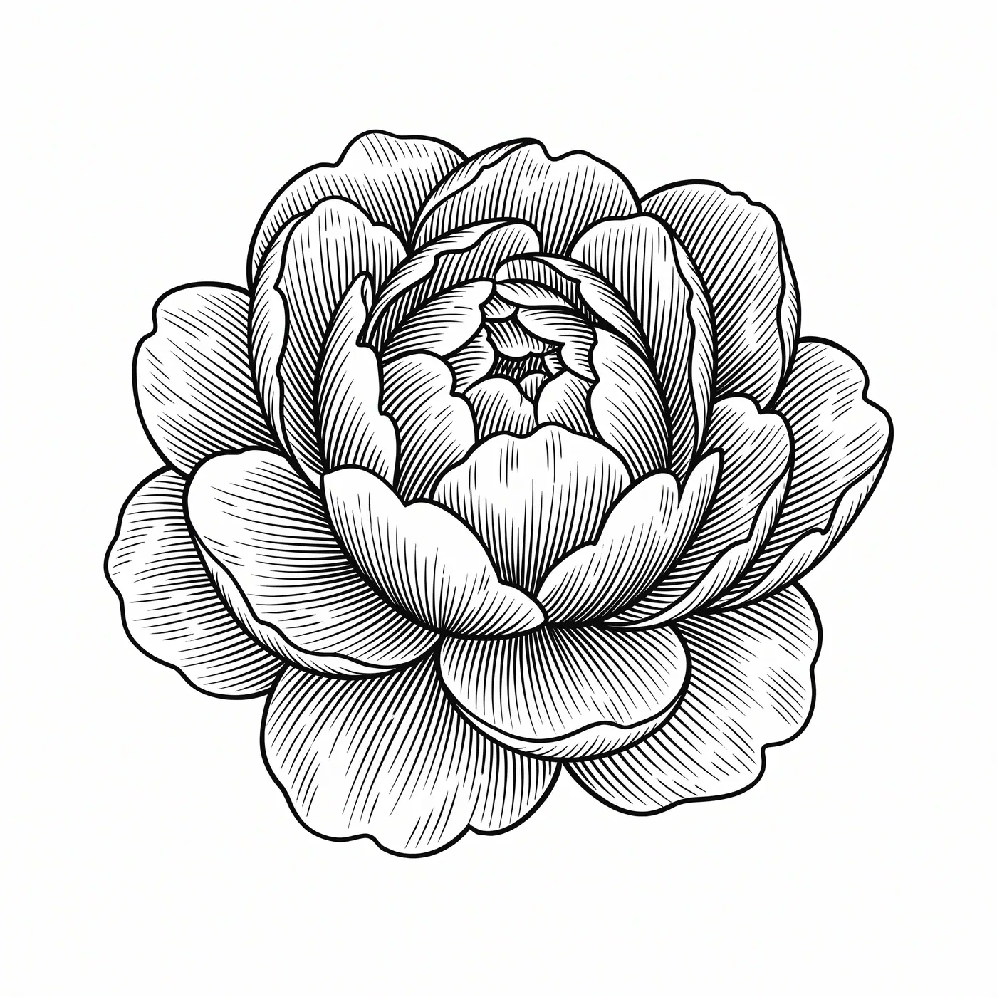 Botanical Peony Bloom