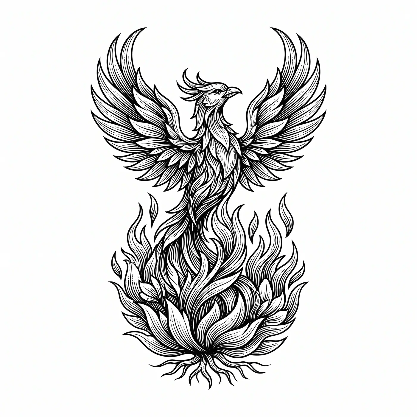 Botanical Phoenix Rising