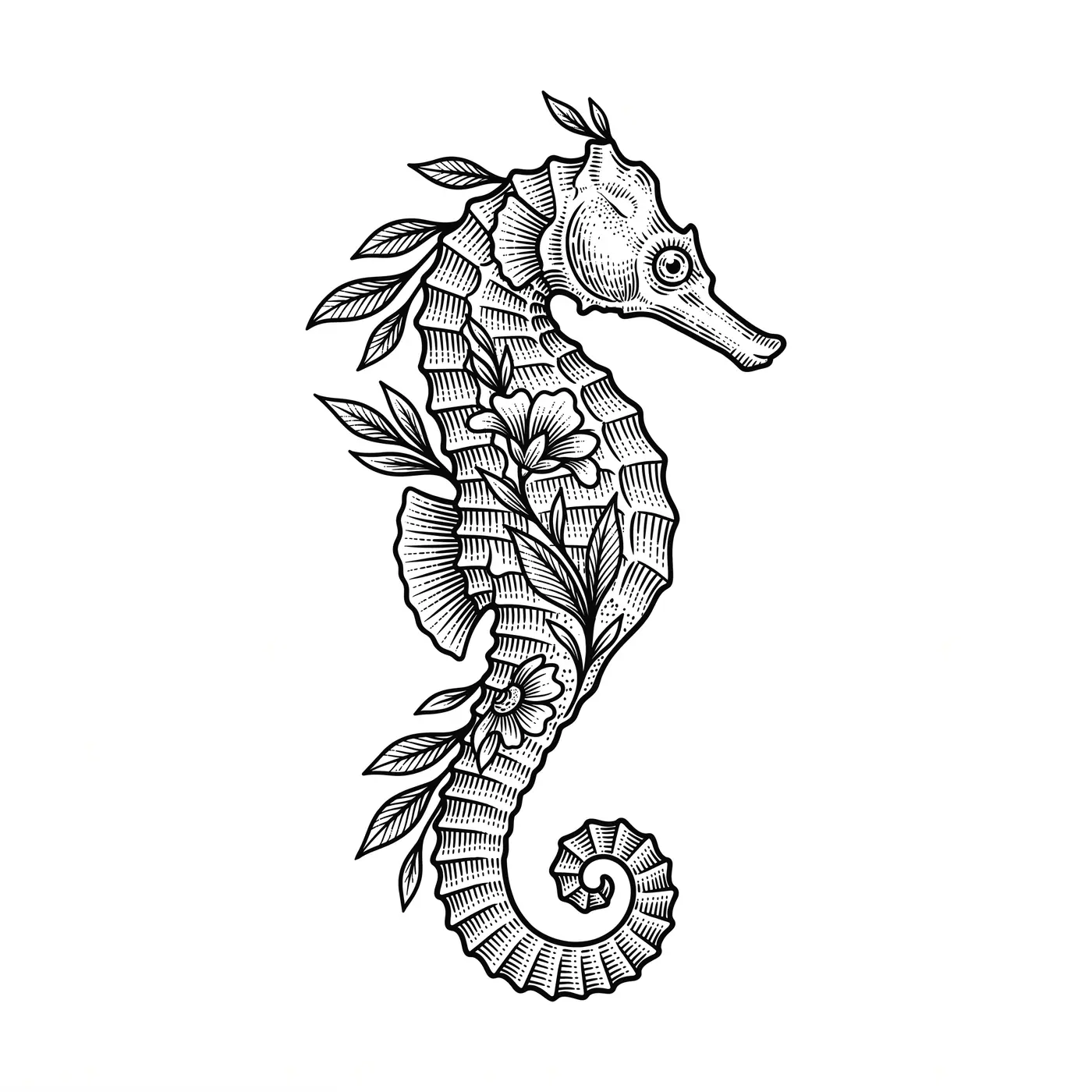 Botanical Seahorse
