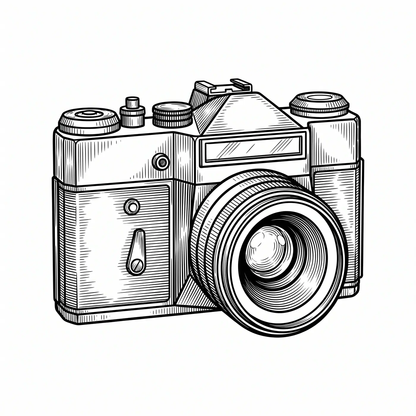 Botanical Vintage Camera