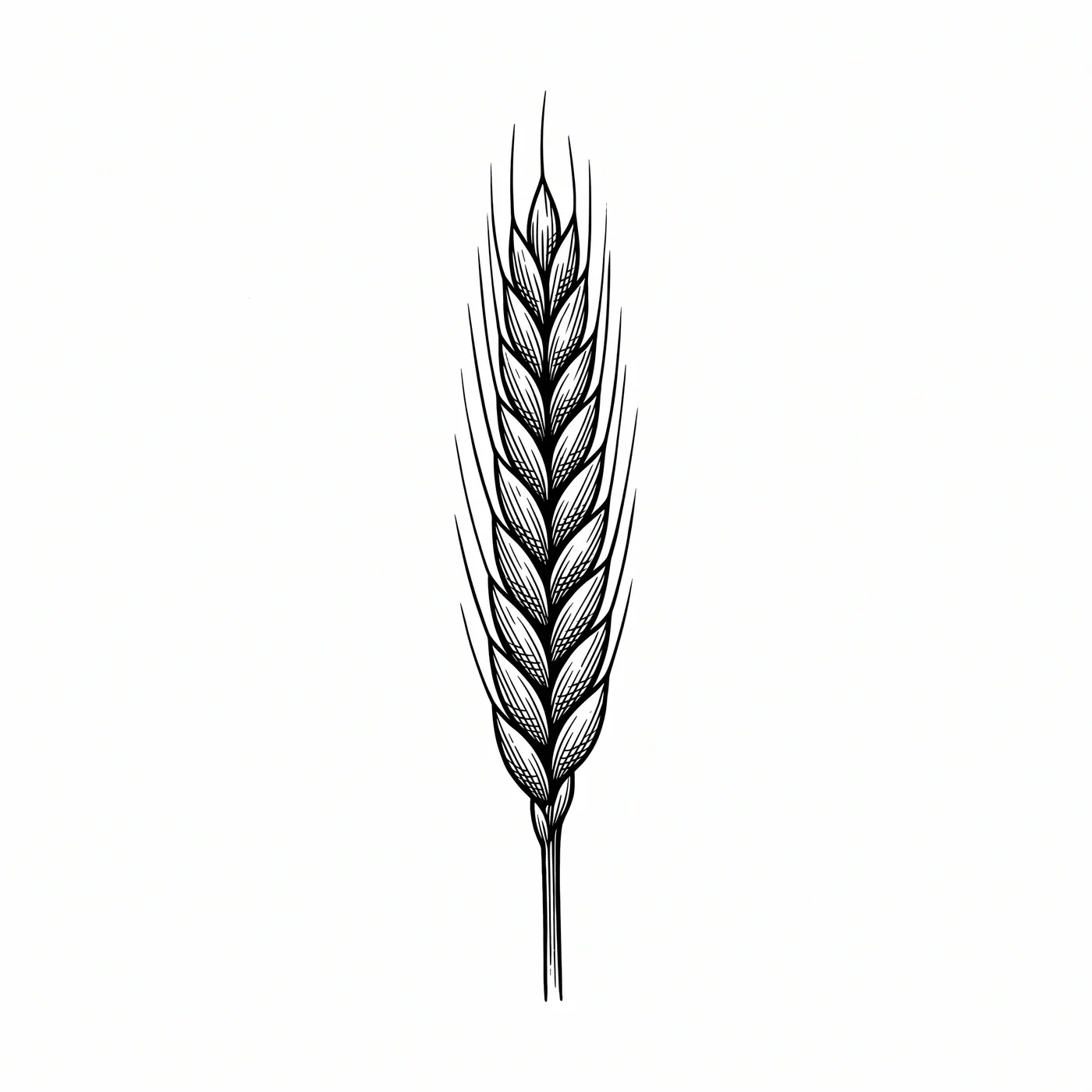 Botanical Wheat Stalks