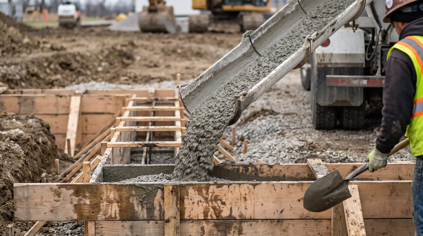 Concrete Works Pour Chute