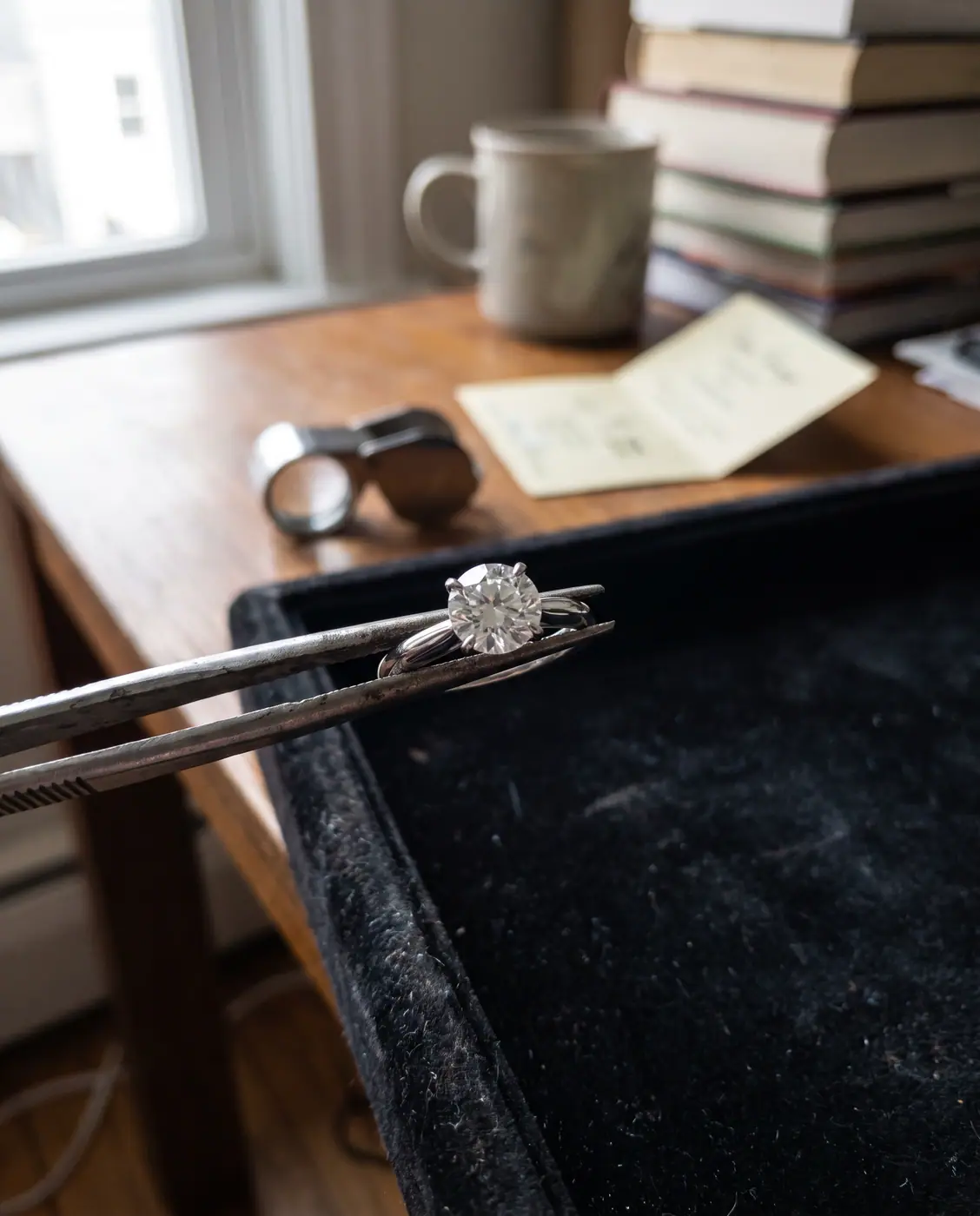 Lab grown diamond solitaire ring diamond ring engagement ring