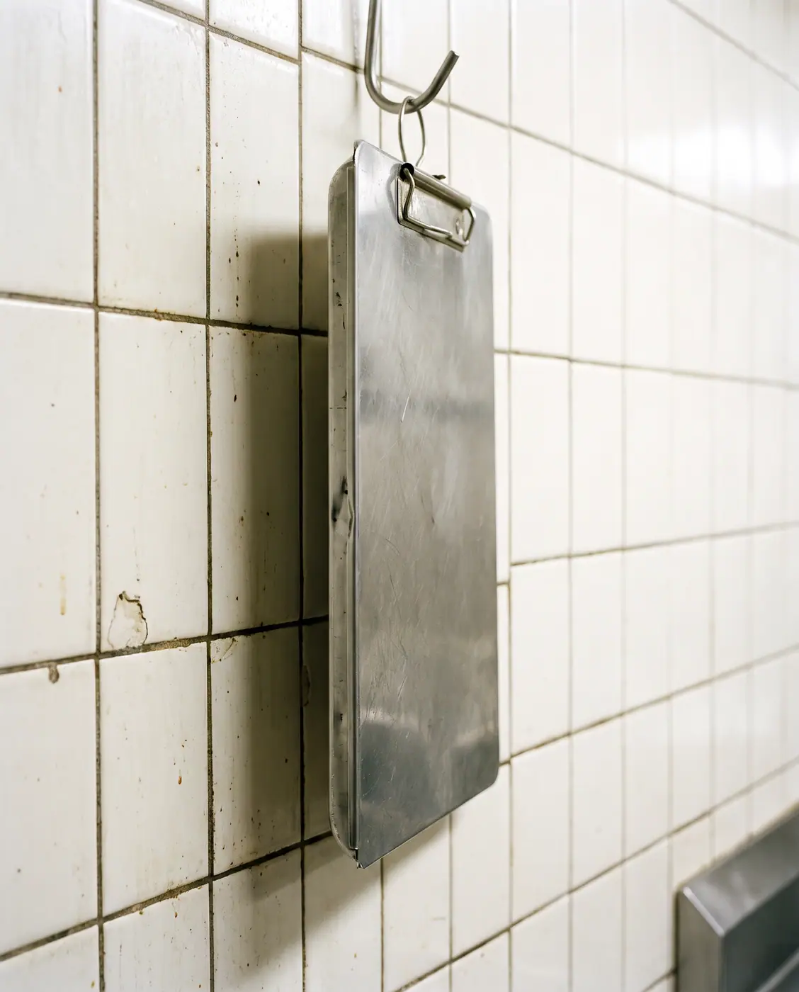 Commercial kitchen compliance stainless steel clipboard thermometer
