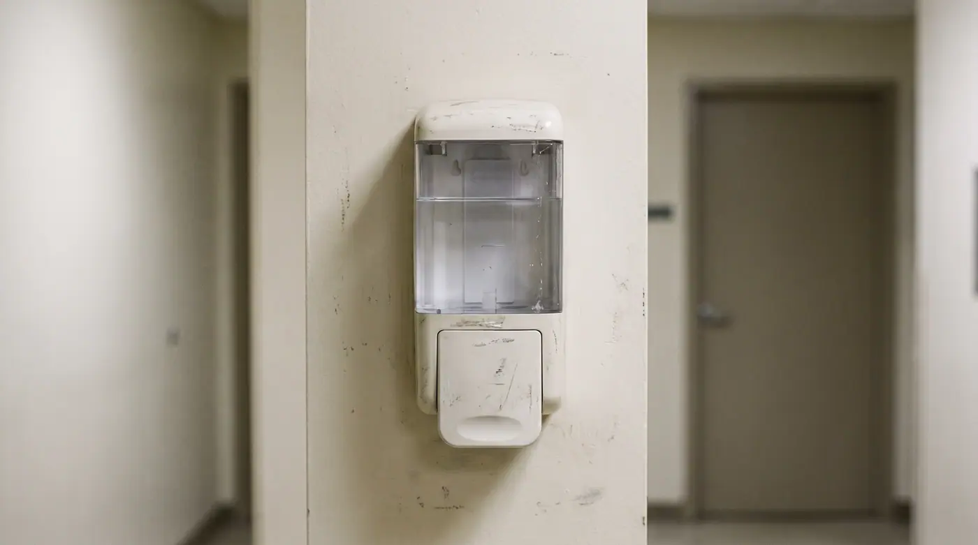 Wall mounted medical hand sanitizer dispenser