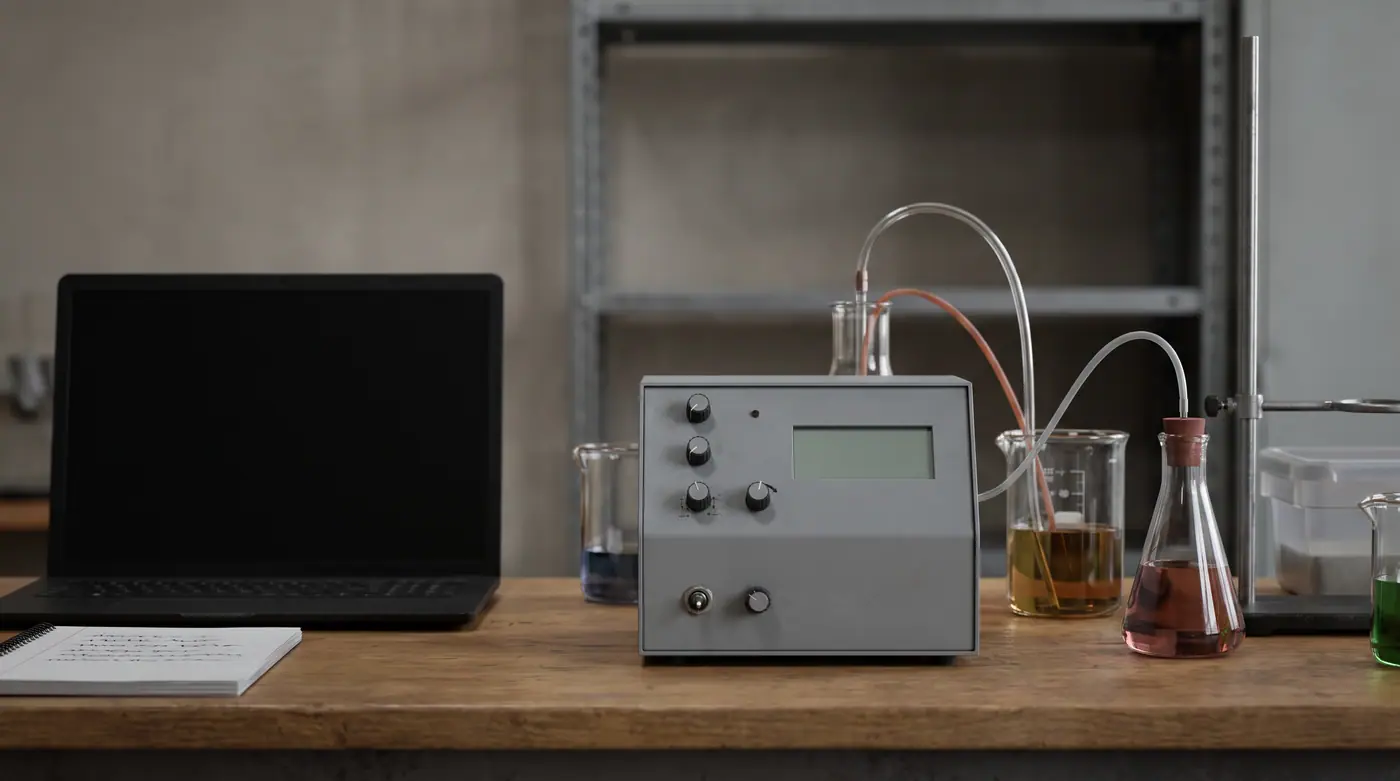 Lab experiment scientific research equipment analysis