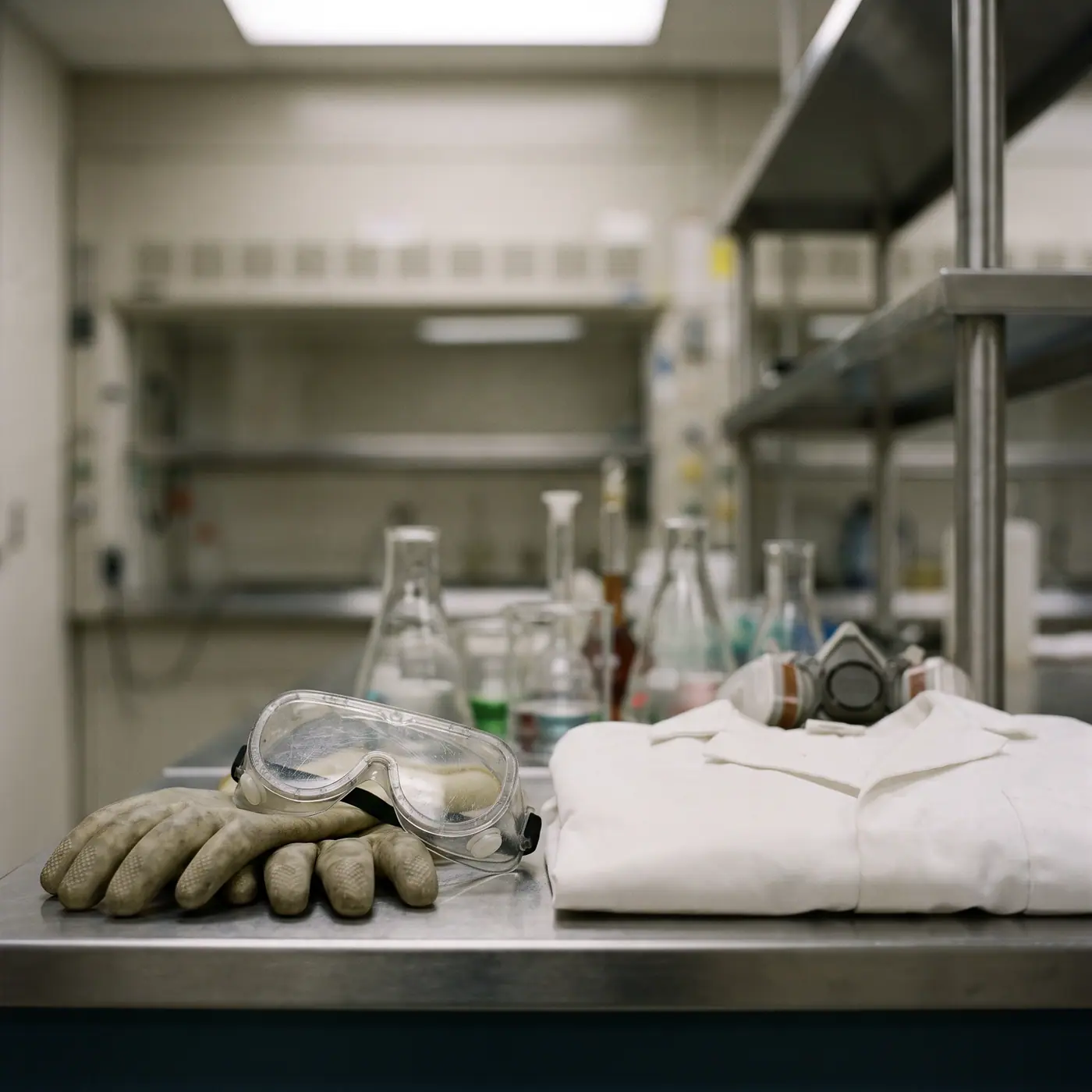 Science lab protective gear chemical experiment research