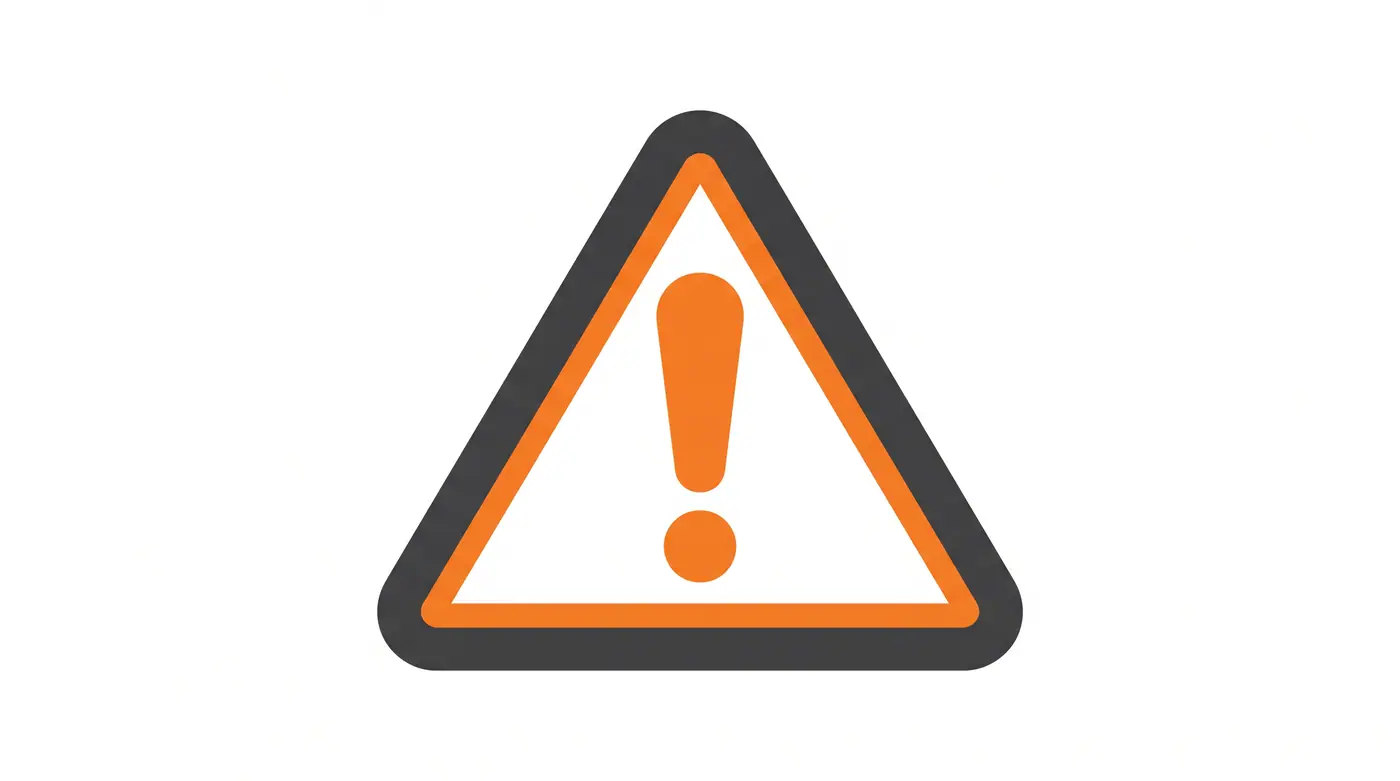 Warning triangle sign icon flat vector orange grey outline white