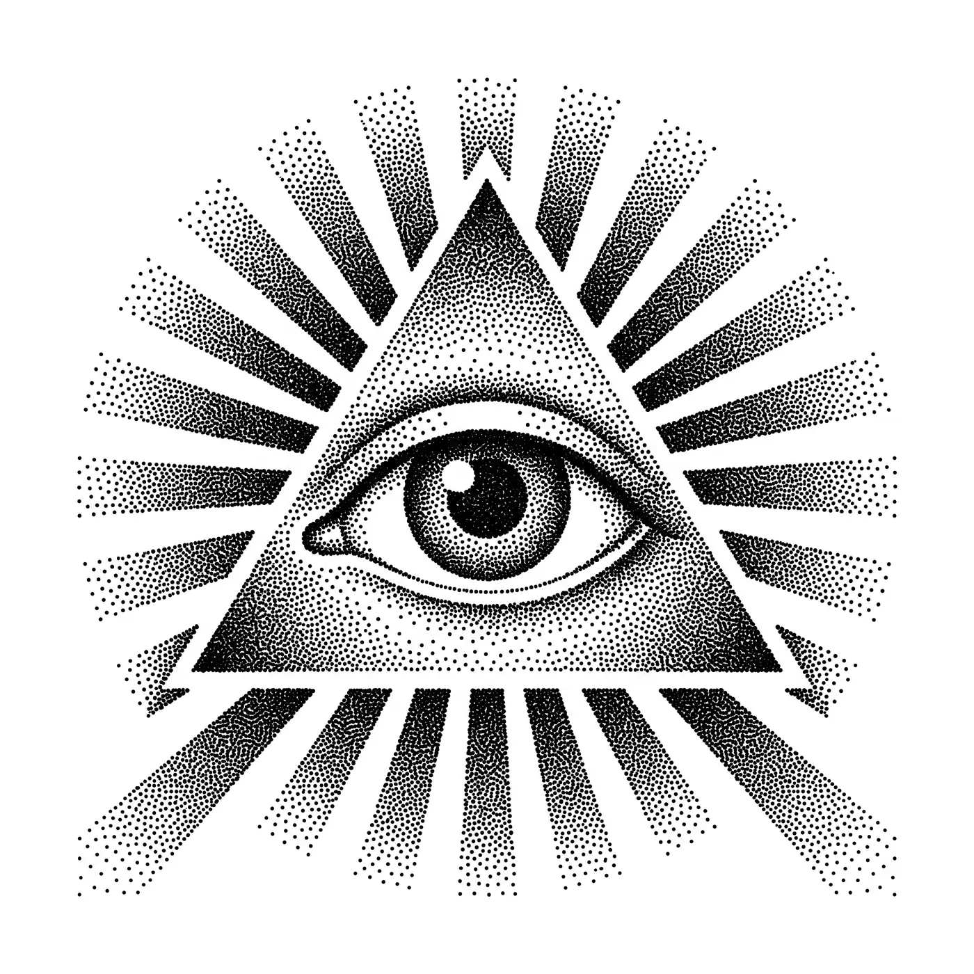 Dotwork All Seeing Eye
