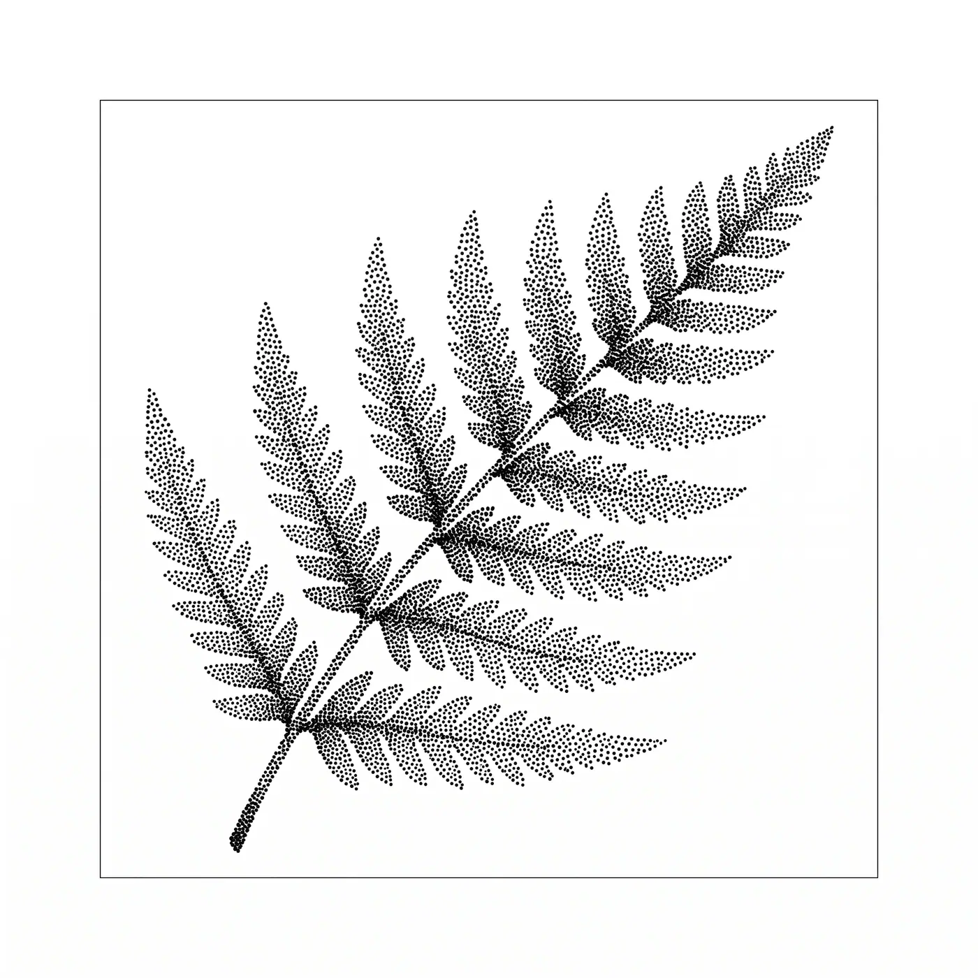 Dotwork Fern Frond