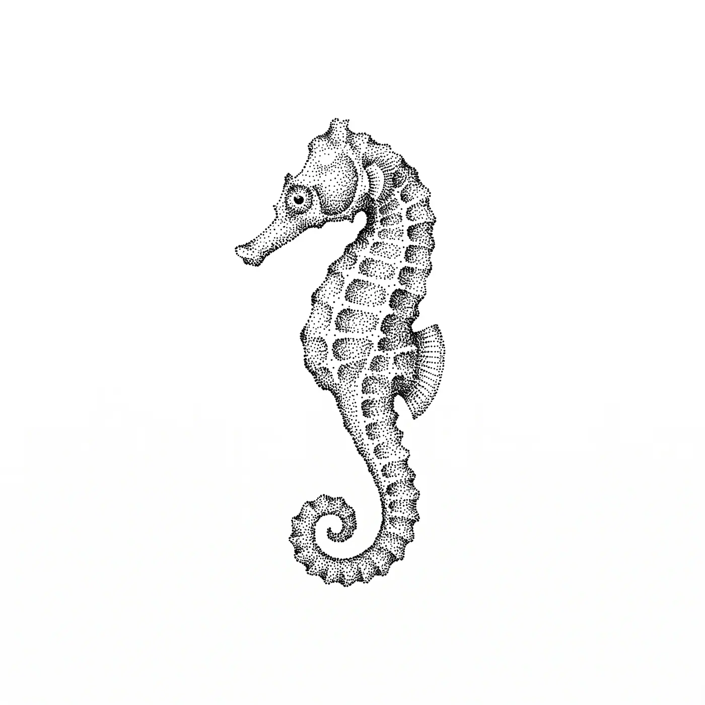 Dotwork Seahorse