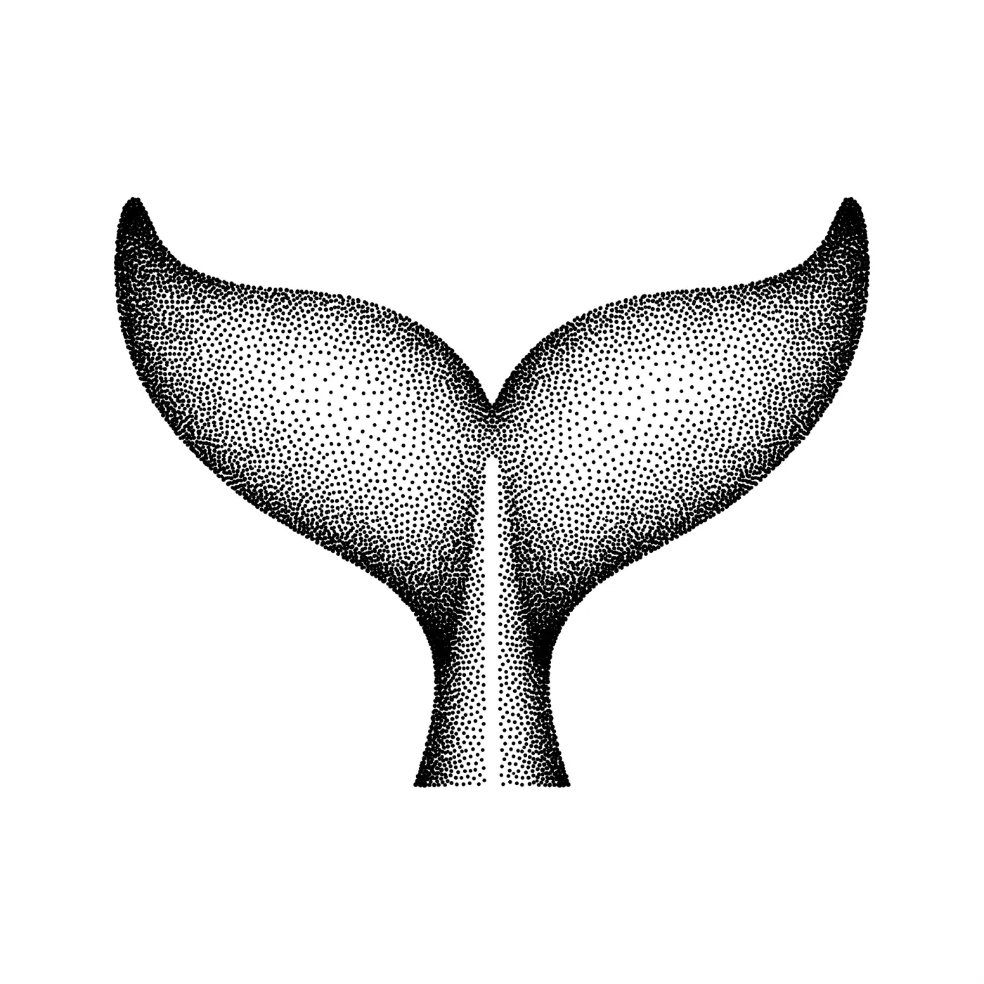 Dotwork Whale Tail
