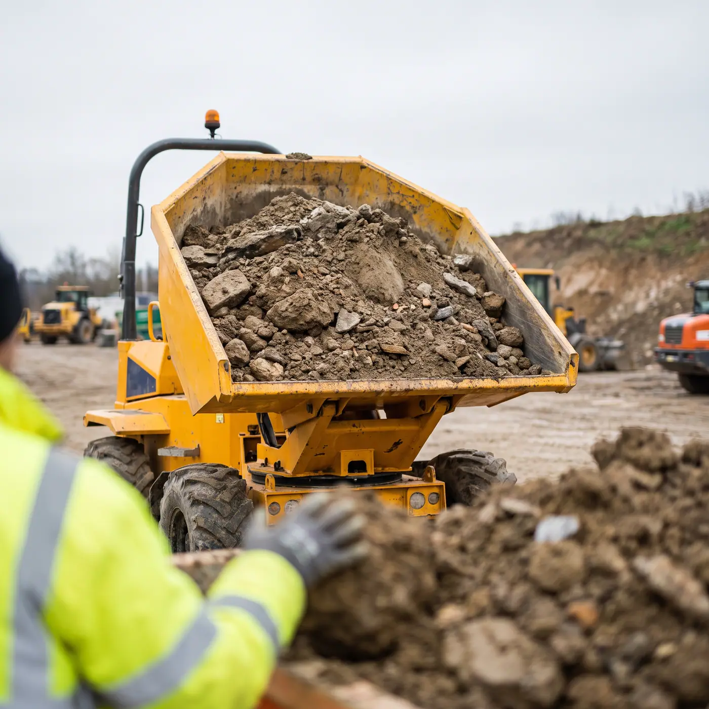 Excavation Site Dumper Load