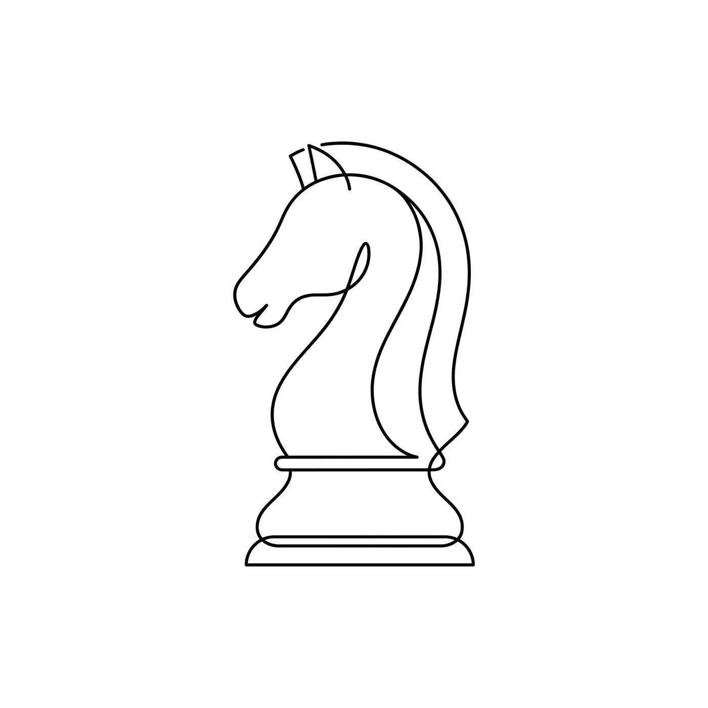 Fineline Chess Knight