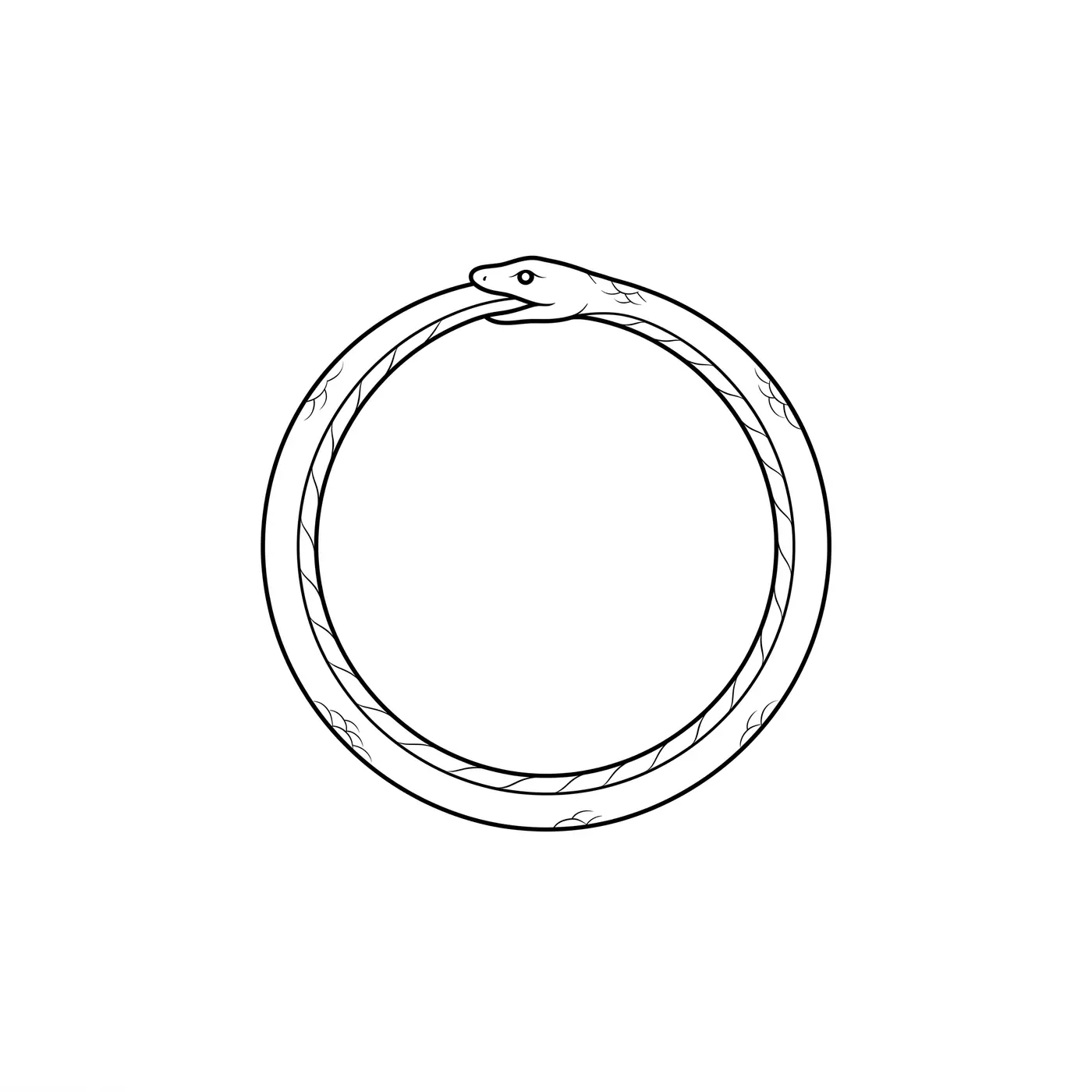 Fineline Ouroboros Ring