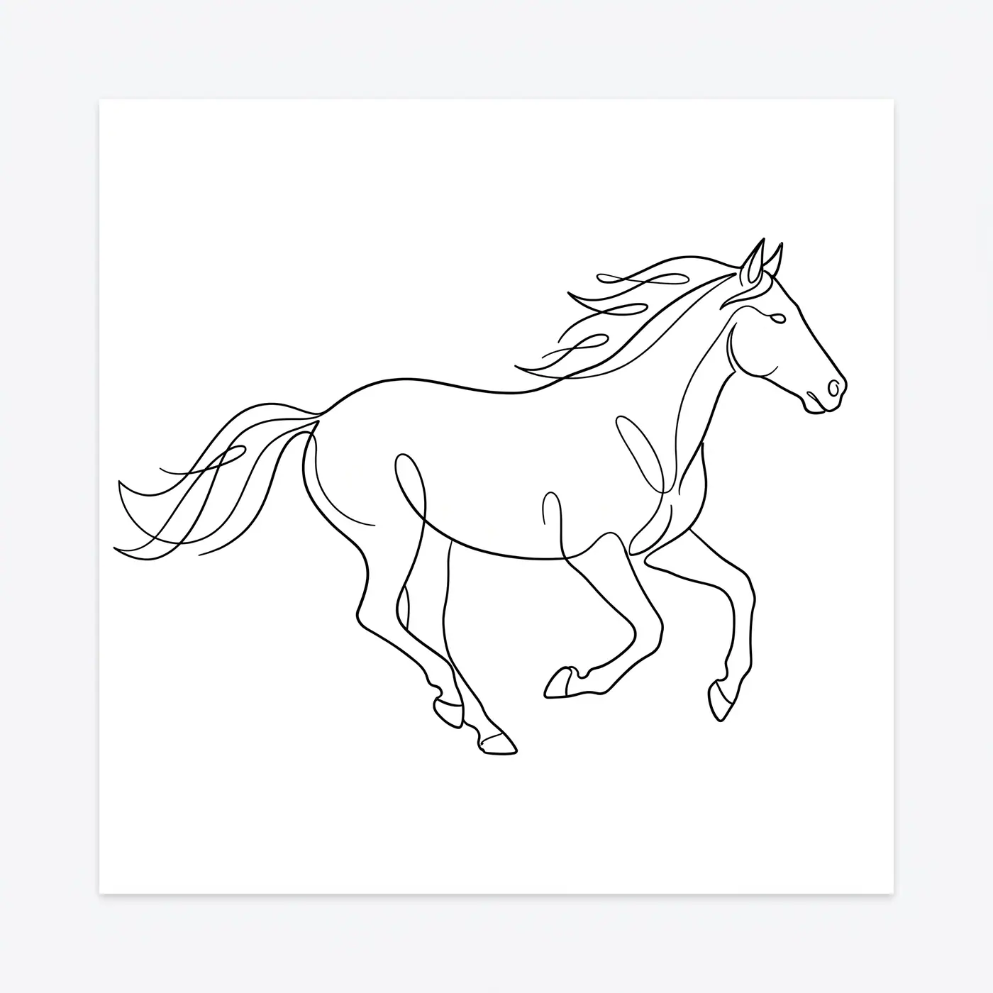Fineline Running Horse