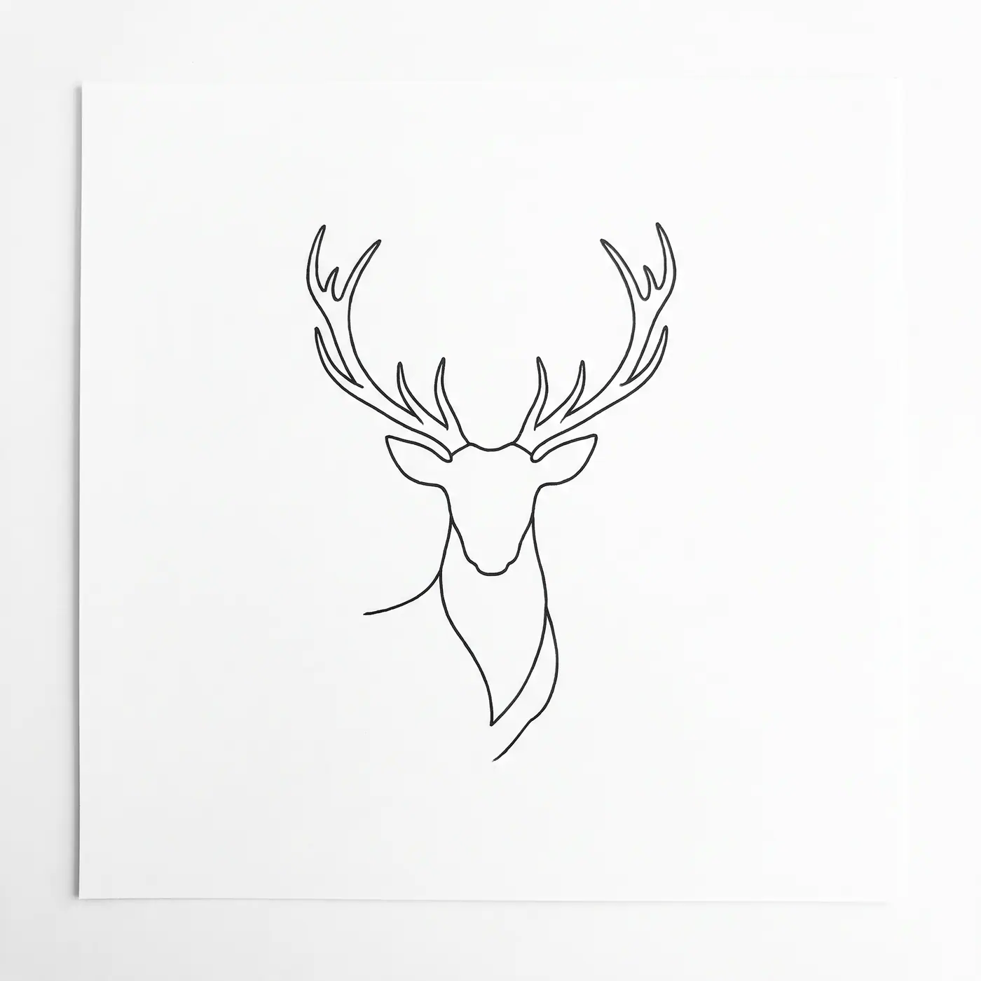 Fineline Stag With Antlers