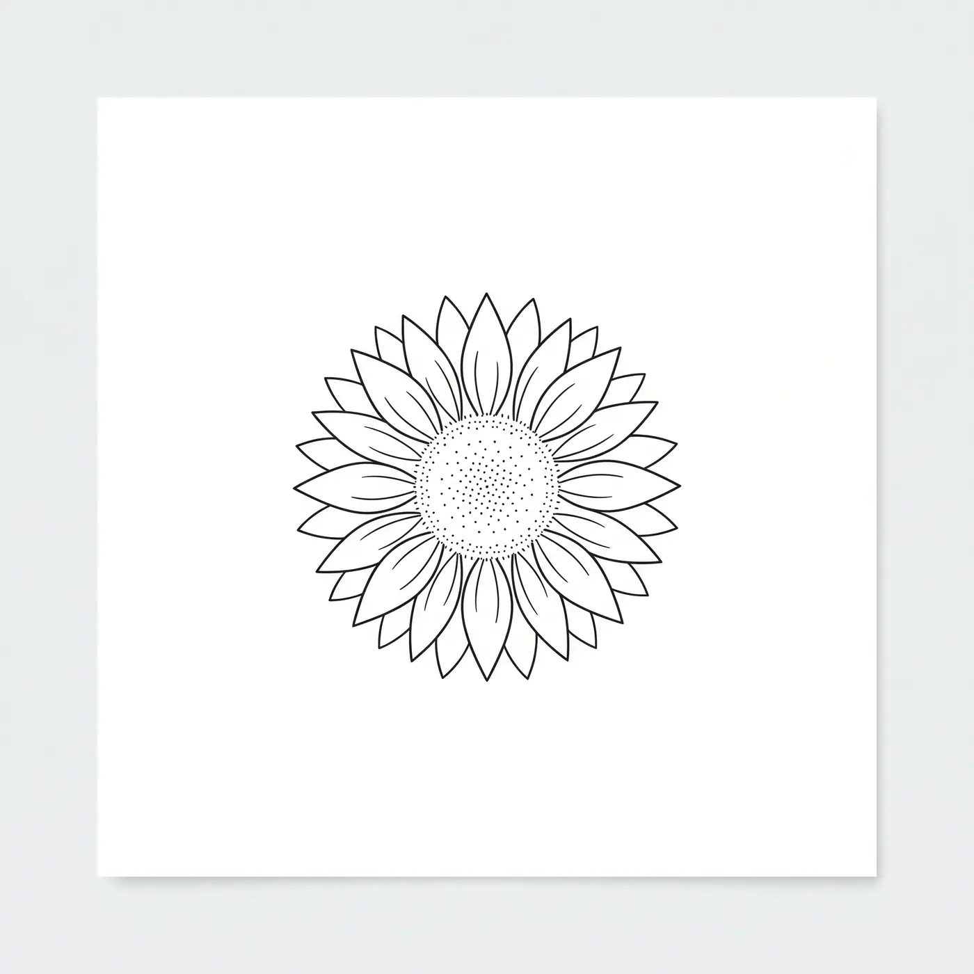 Fineline Sunflower Head