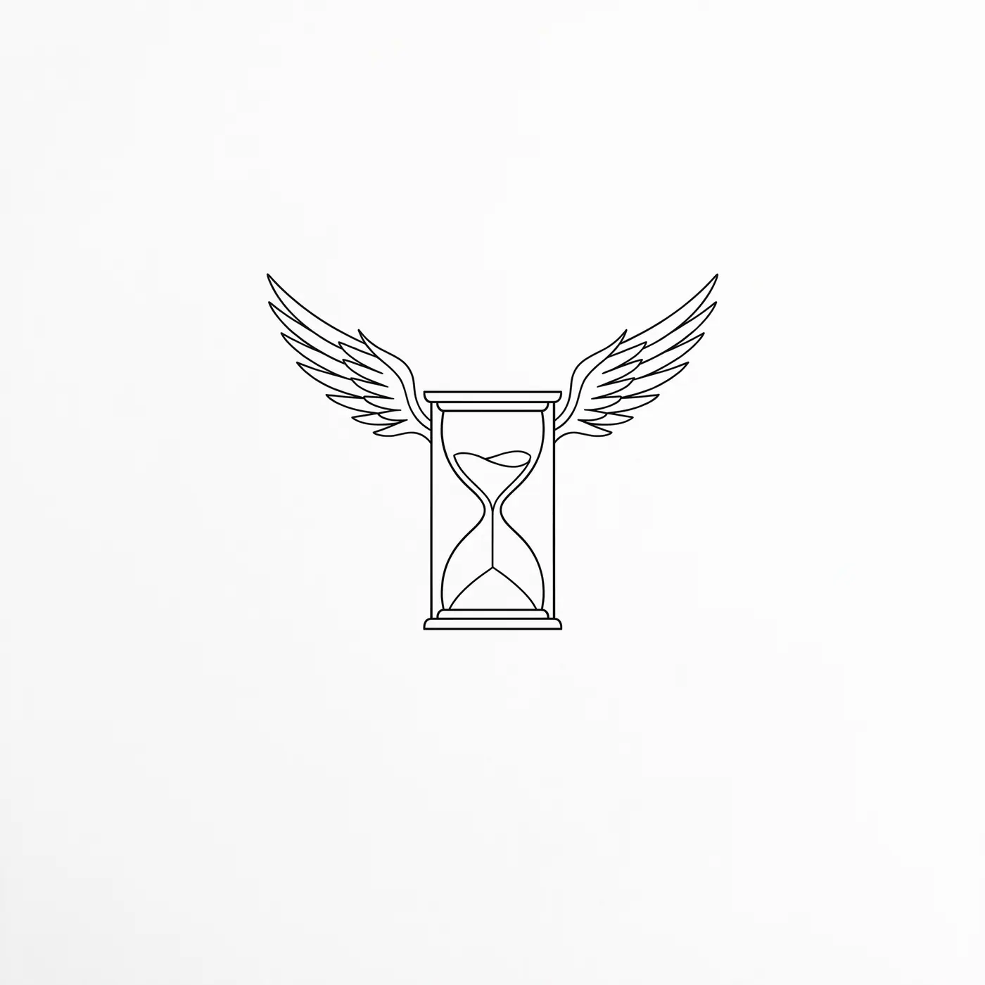 Fineline Winged Hourglass
