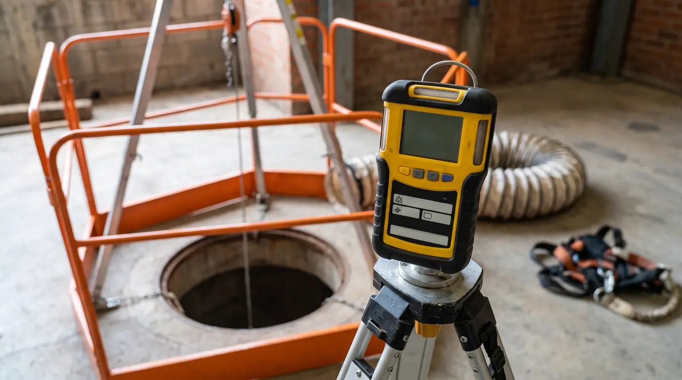 Gas Detector Tripod Area