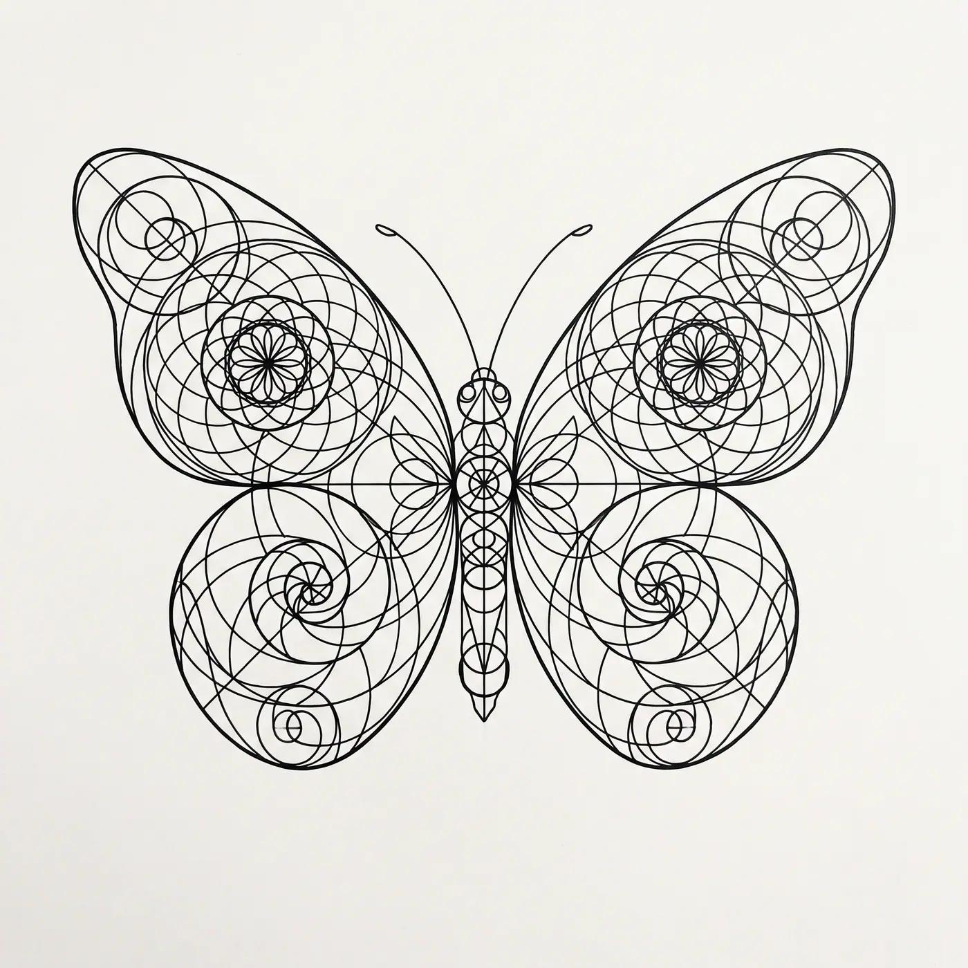 Geometric Butterfly Symmetrical