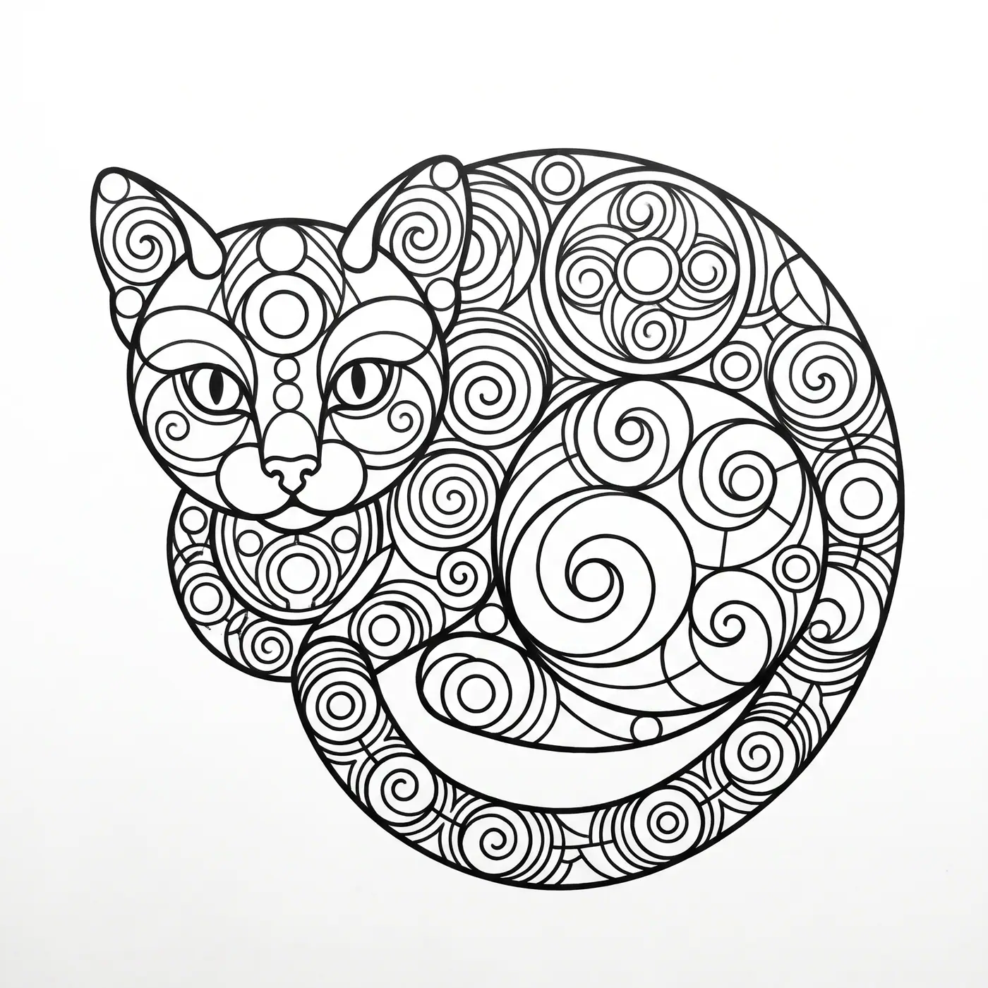 Geometric Curled Cat