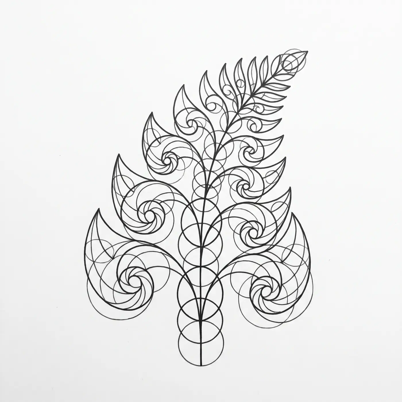 Geometric Fern Frond