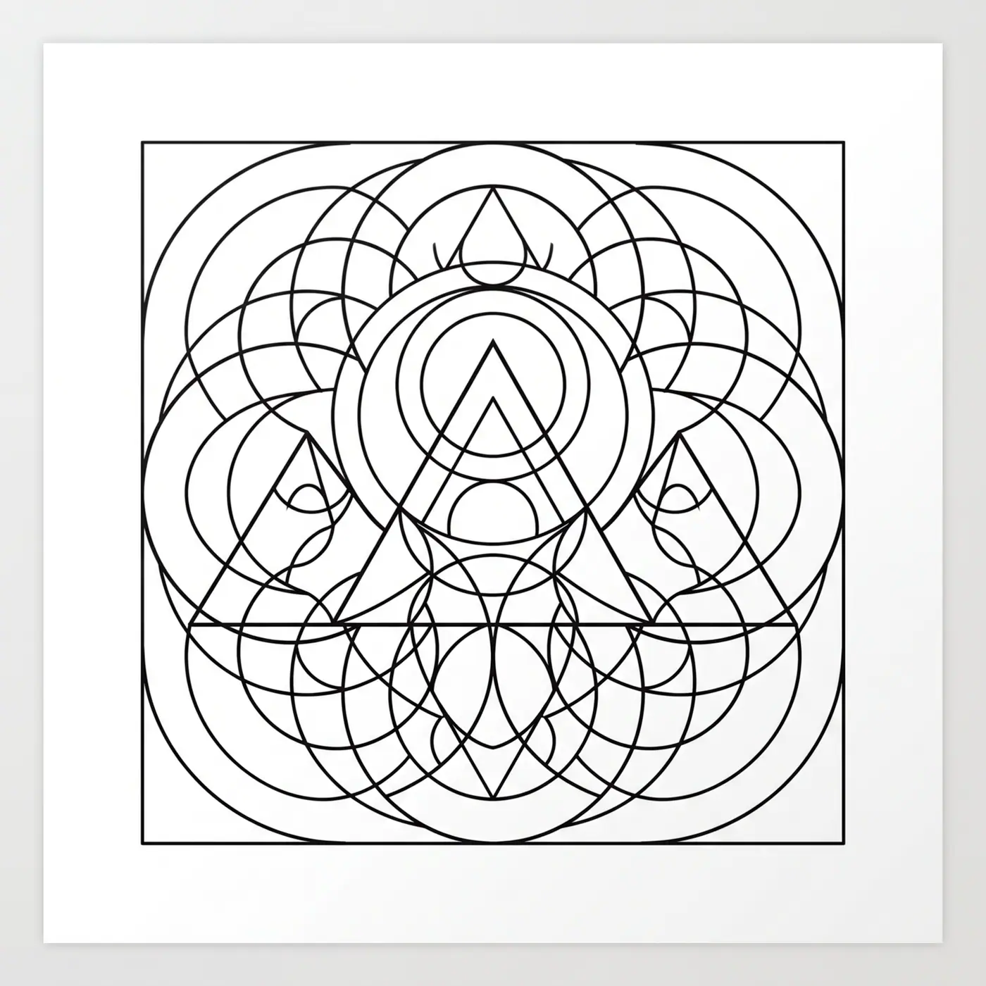 Geometric Mountain Range