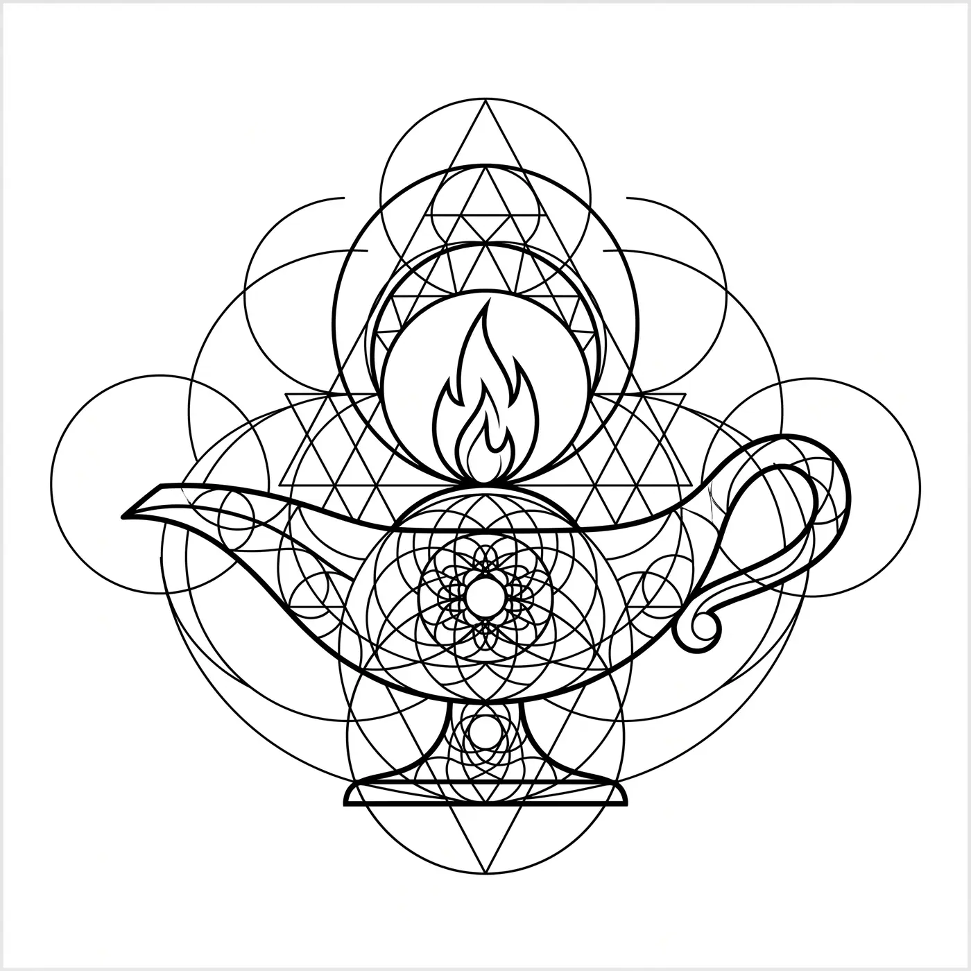 Geometric Oil Lamp