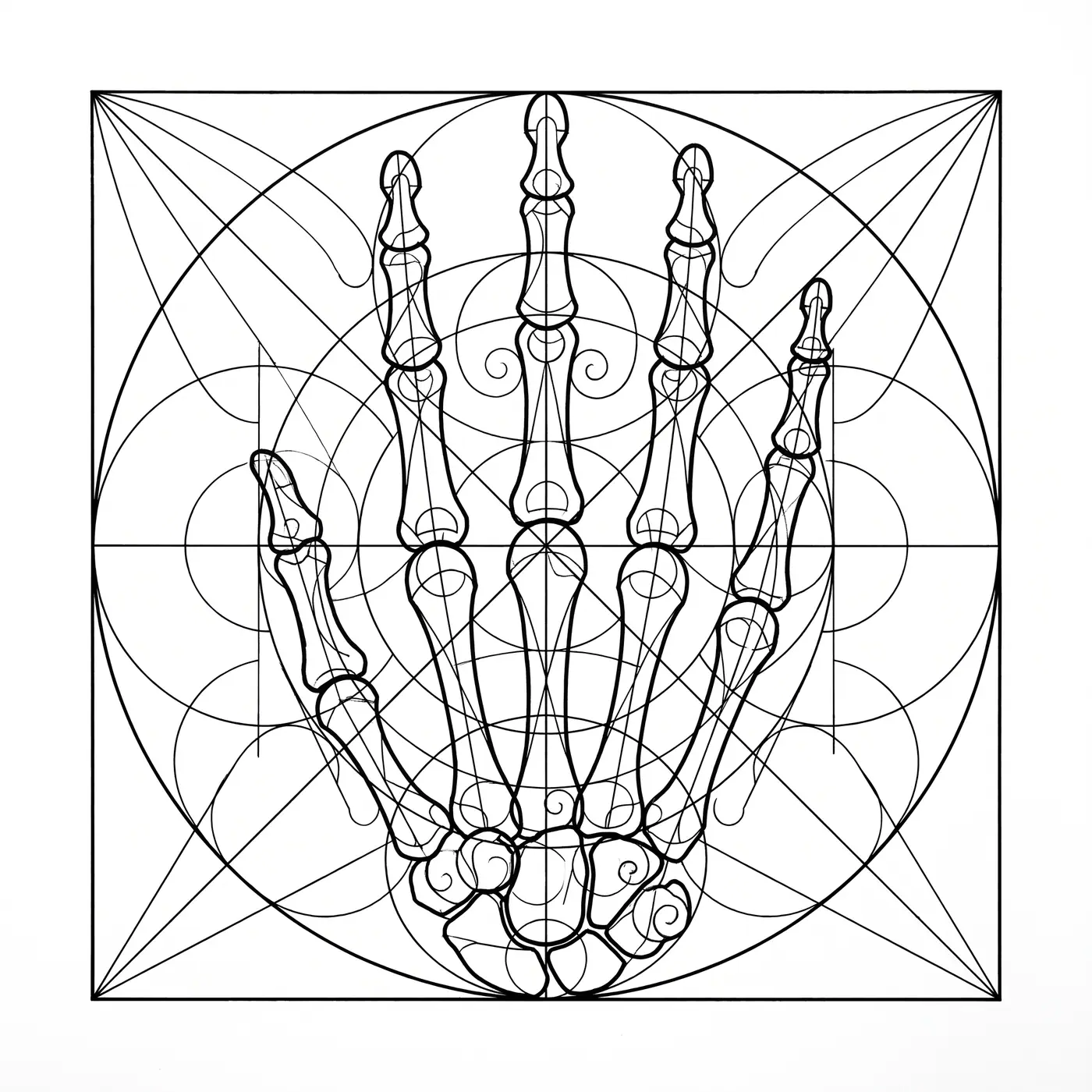 Geometric Skeleton Hand