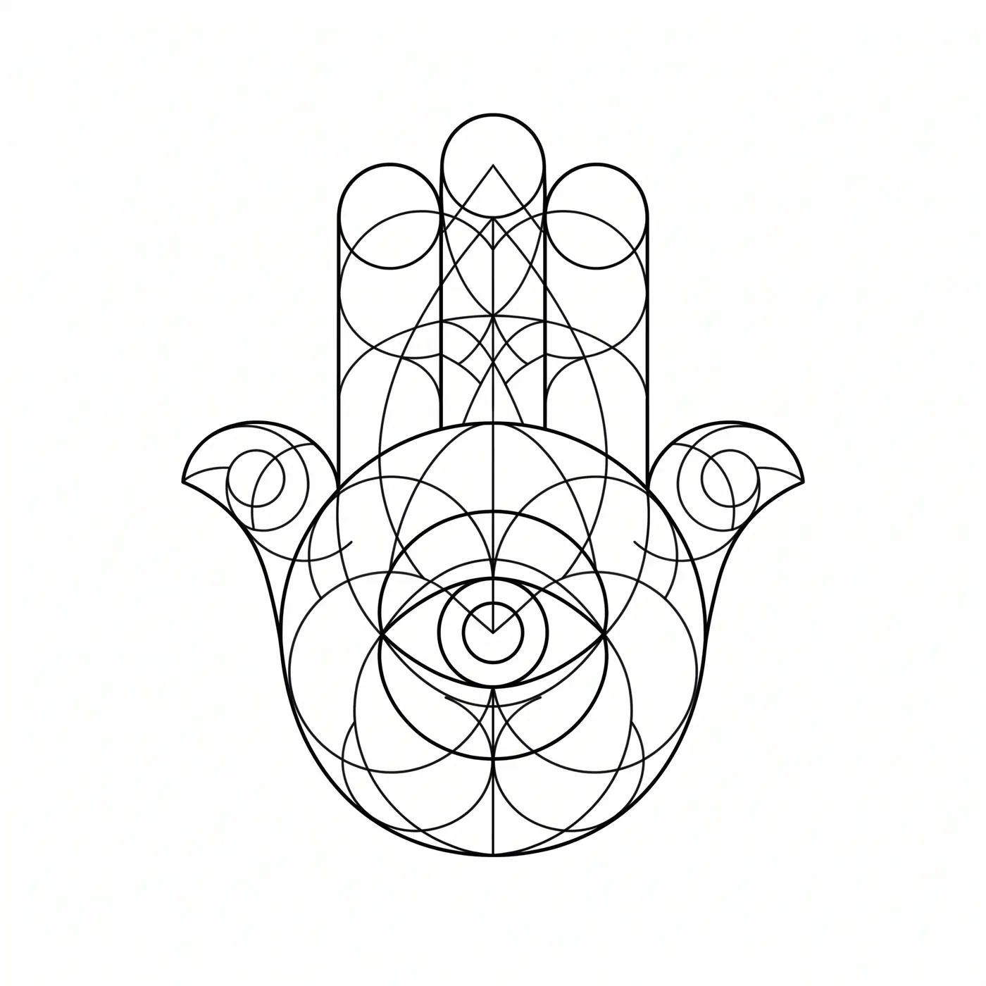 Geometric Tarot Hand