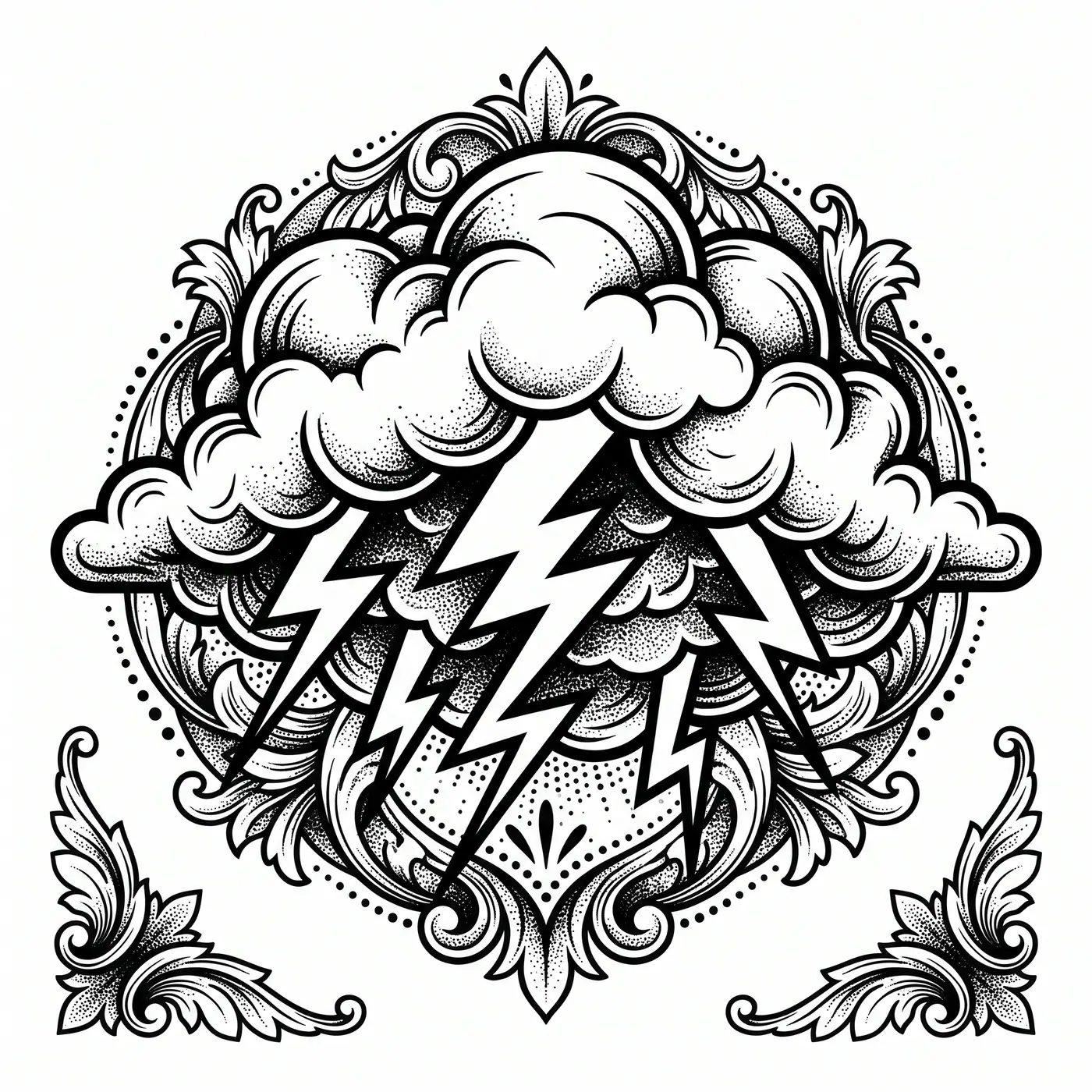 Neotrad Storm Cloud With Lightning