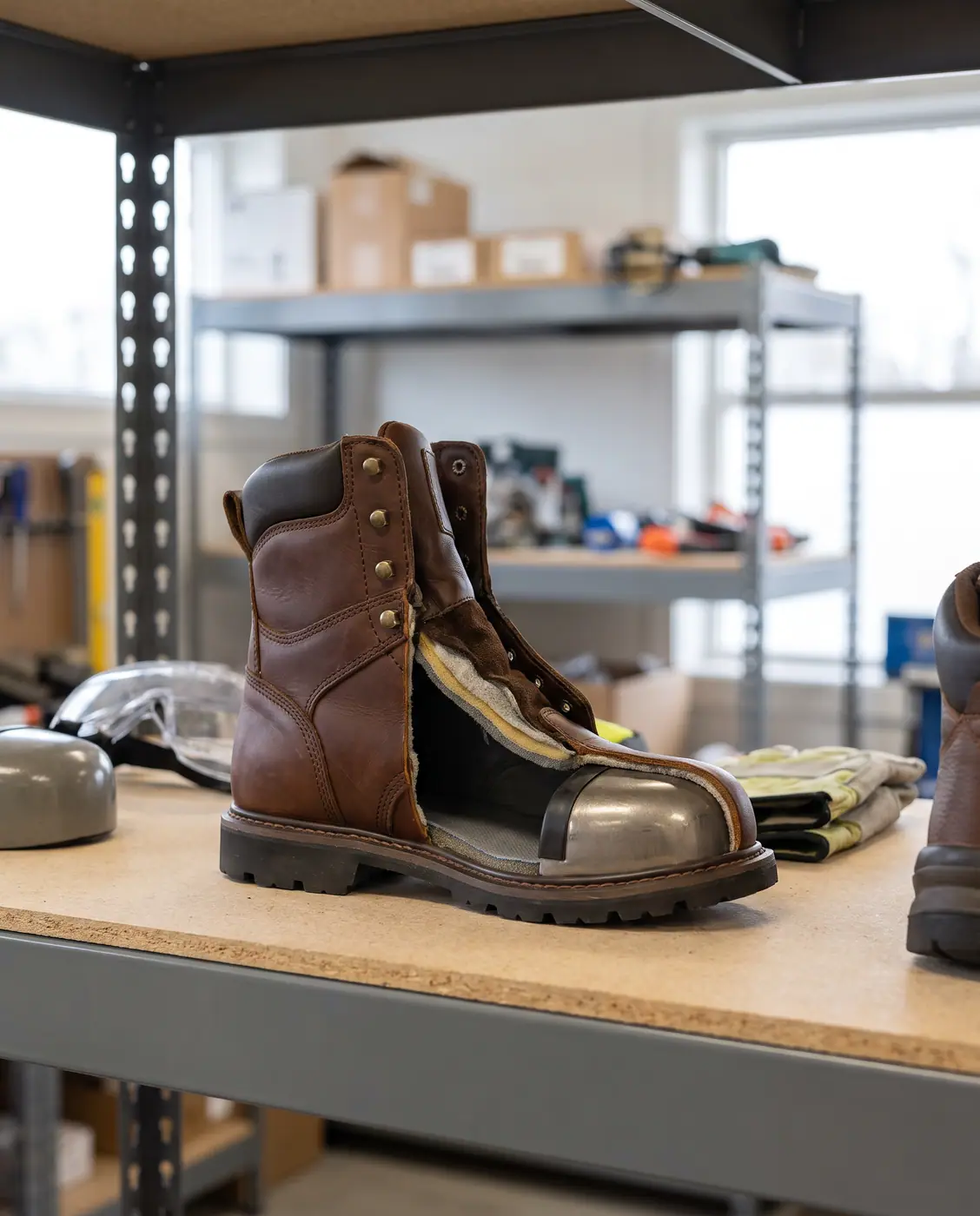 Safety Footwear Toe Cap Cut