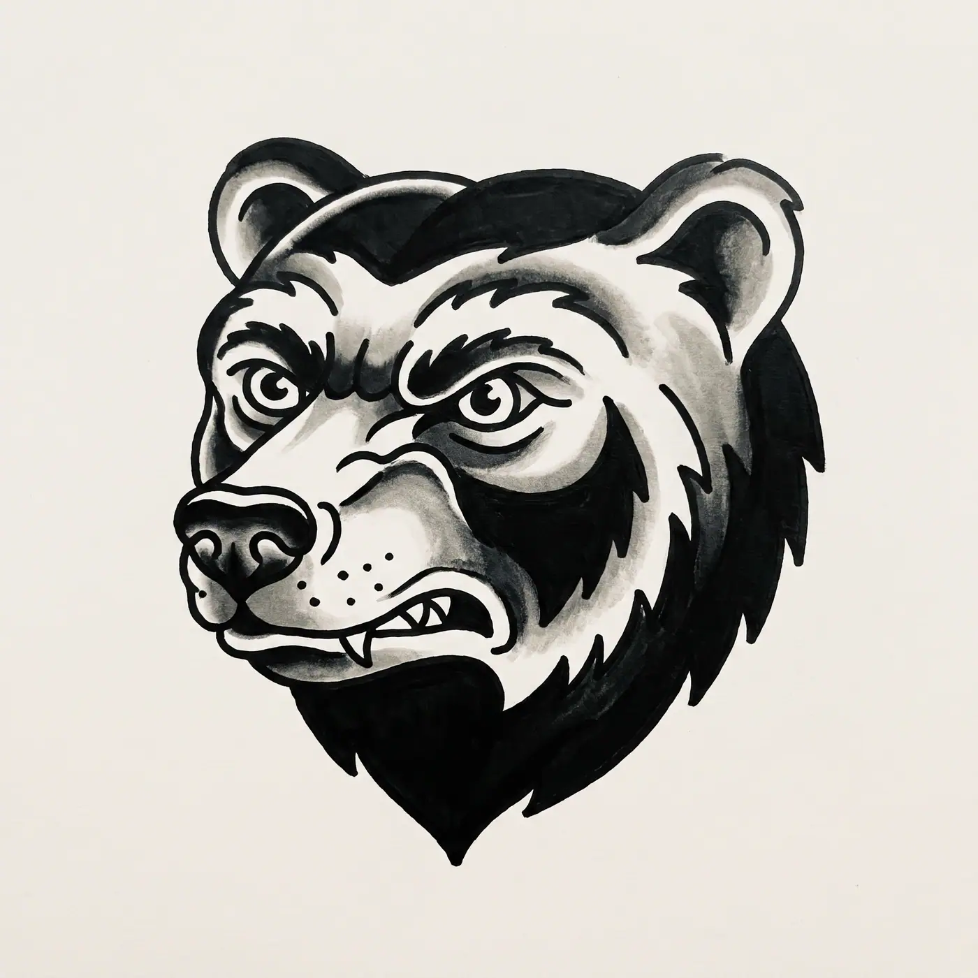 Traditional Bear Head
