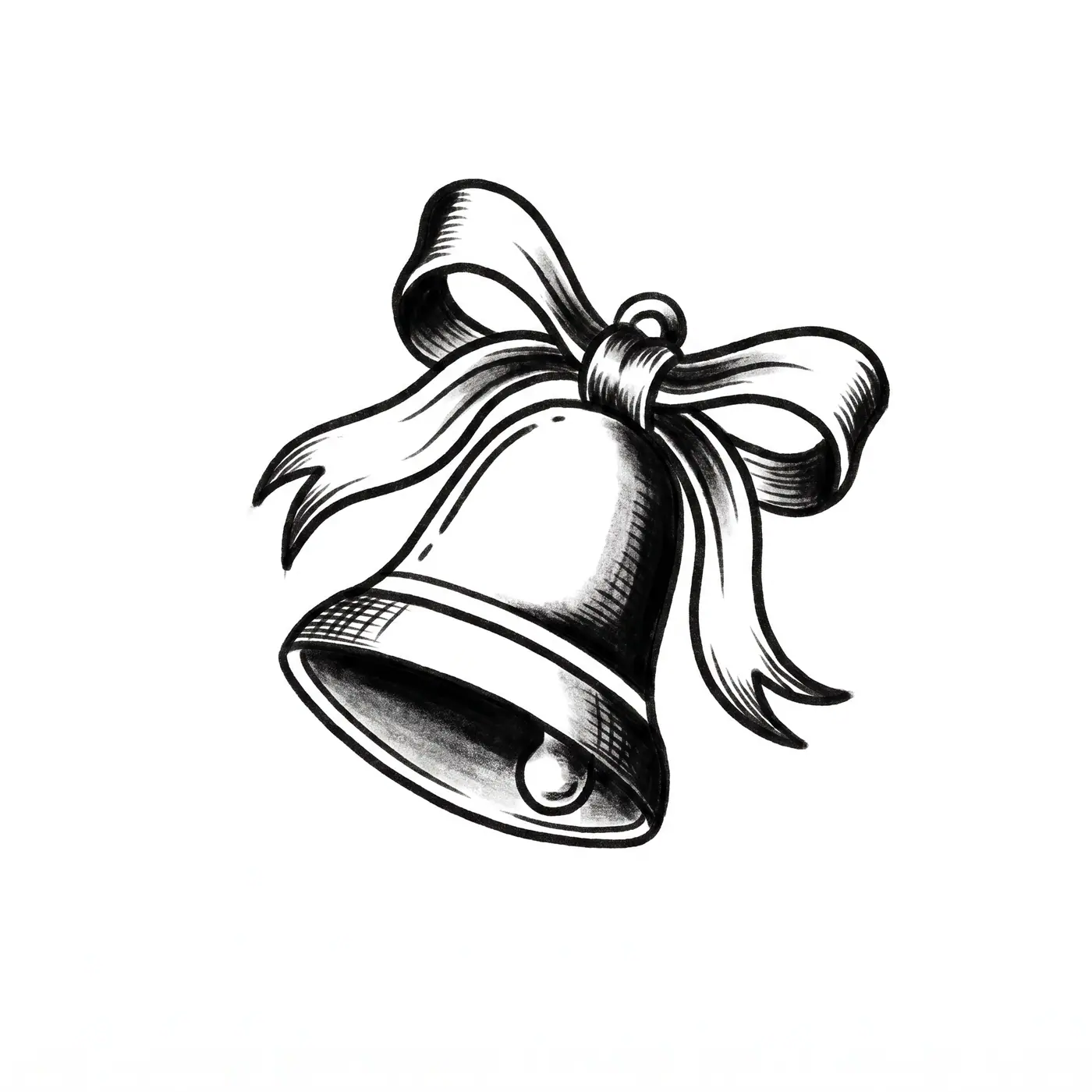 Traditional Bell With Ribbon