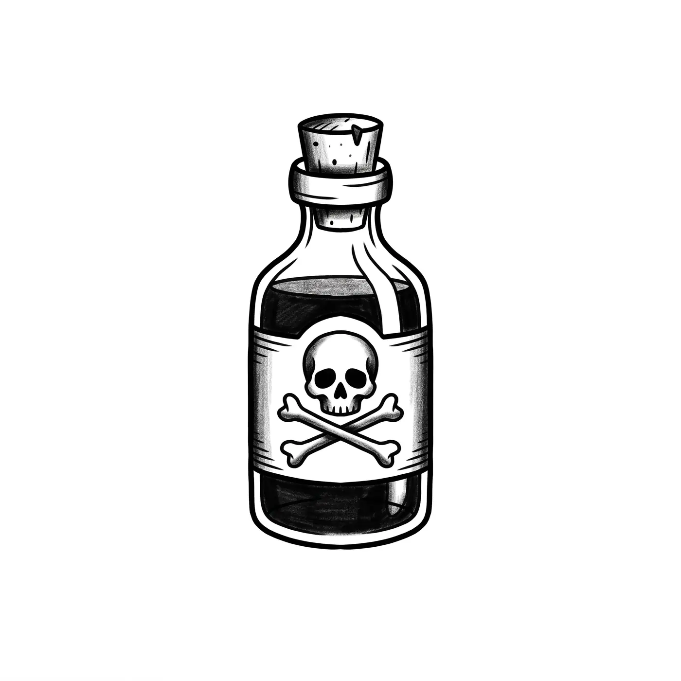 Traditional Bottle Of Poison