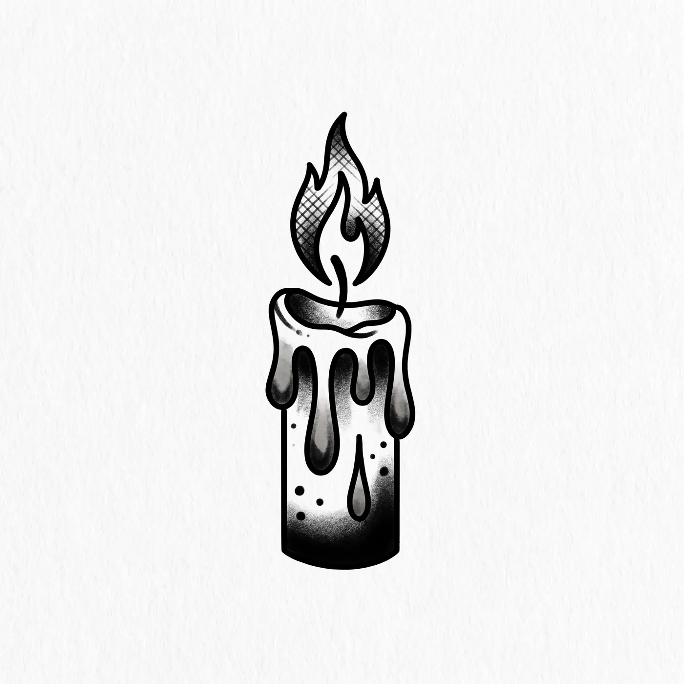 Traditional Burning Candle