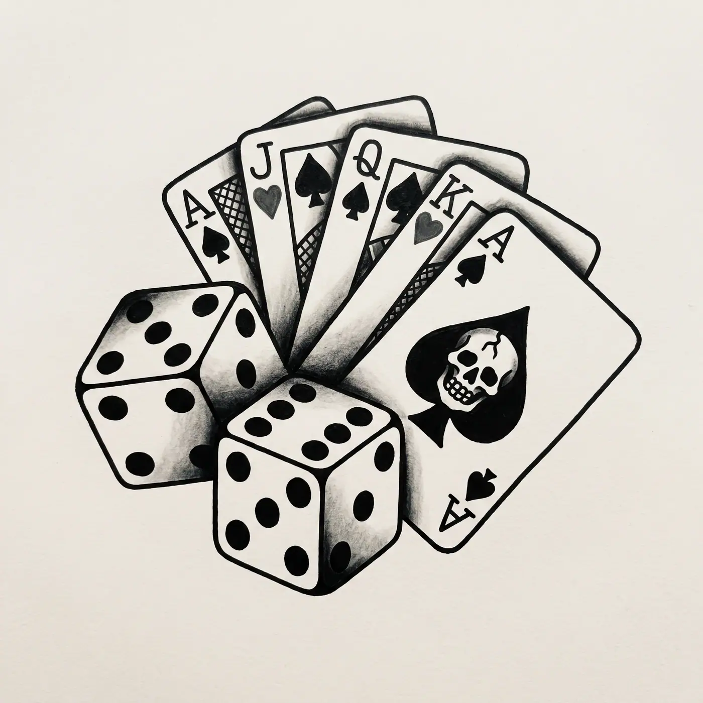 Traditional Dice And Cards