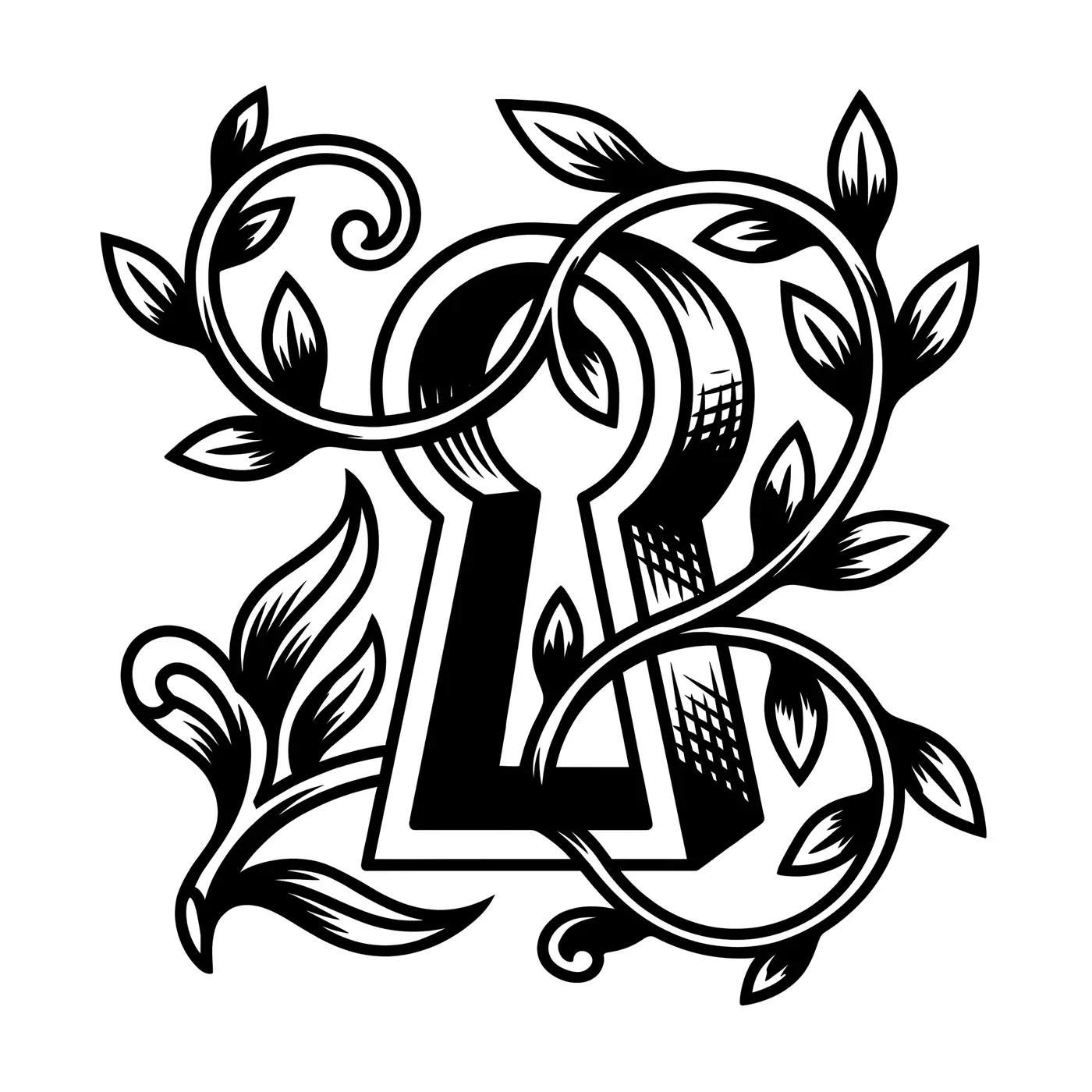 Traditional Keyhole With Vines
