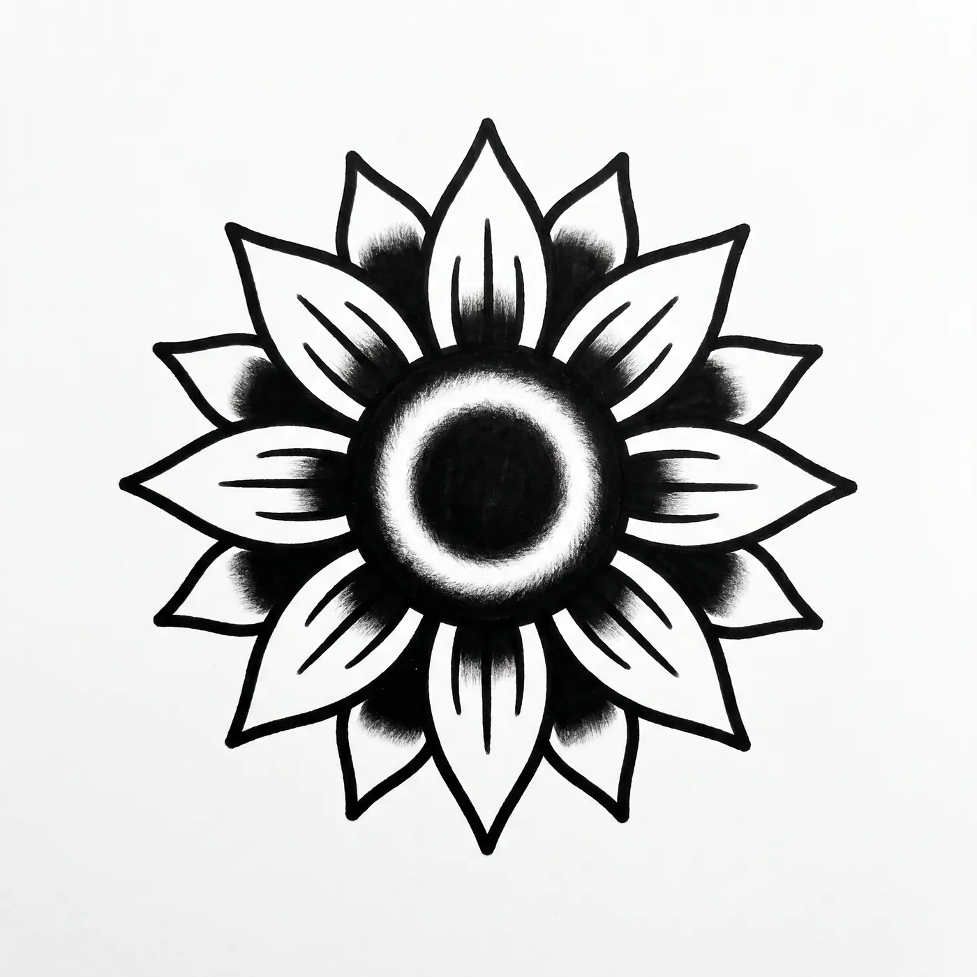 Traditional Sunflower Head