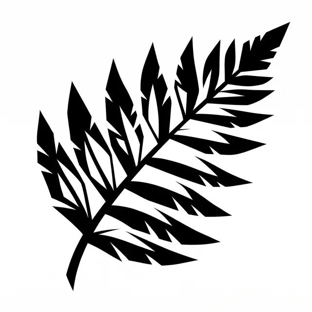Blackwork Fern Frond