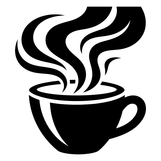 Blackwork Teacup With Steam