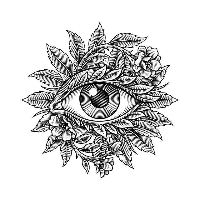 Botanical All Seeing Eye