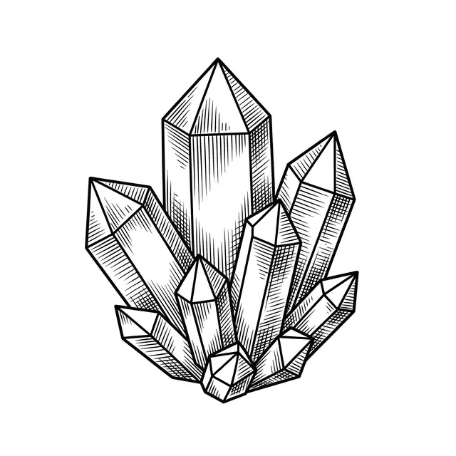 Botanical Crystal Cluster