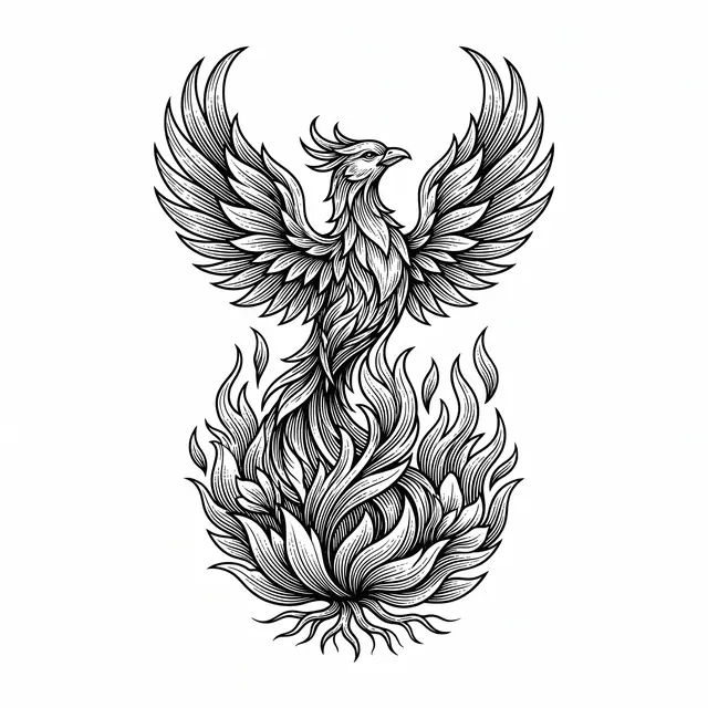 Botanical Phoenix Rising
